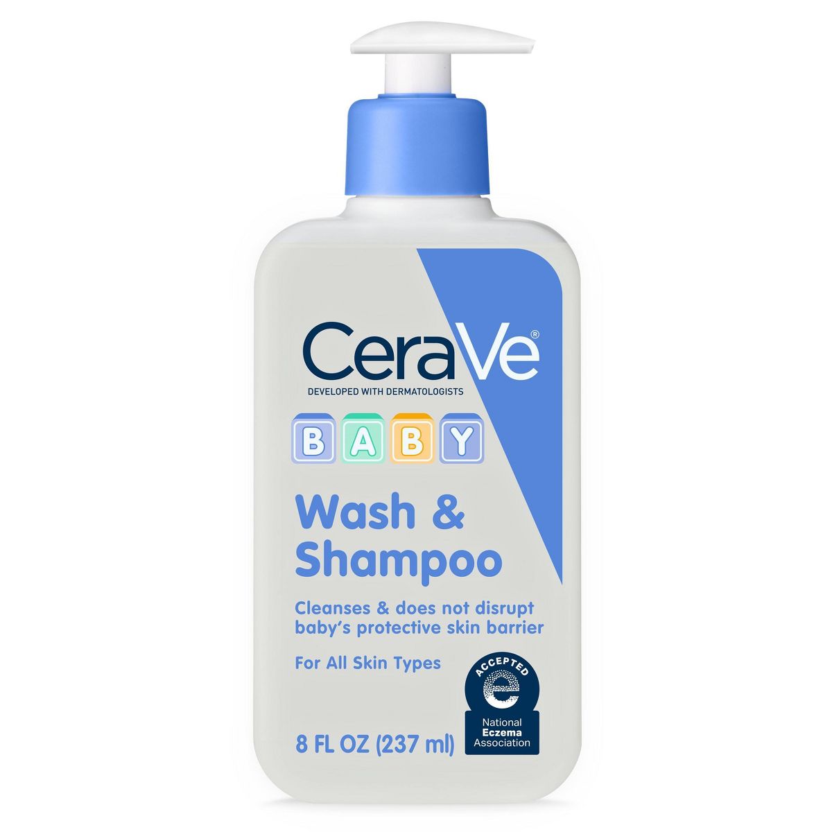 CERAVE BABY GENTLE BATH WASH AND SHAMPOO LIBRE DE FRAGANCIAS 8 fl oz