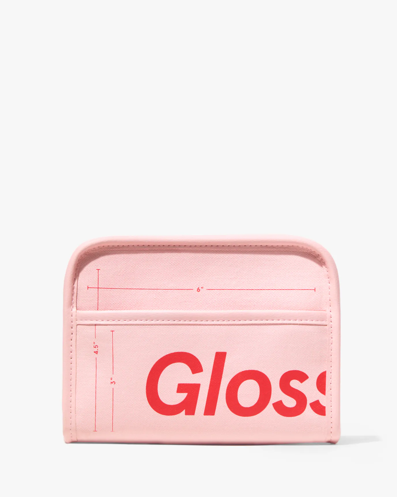 GLOSSIER BEAUTY BAG PINK & RED