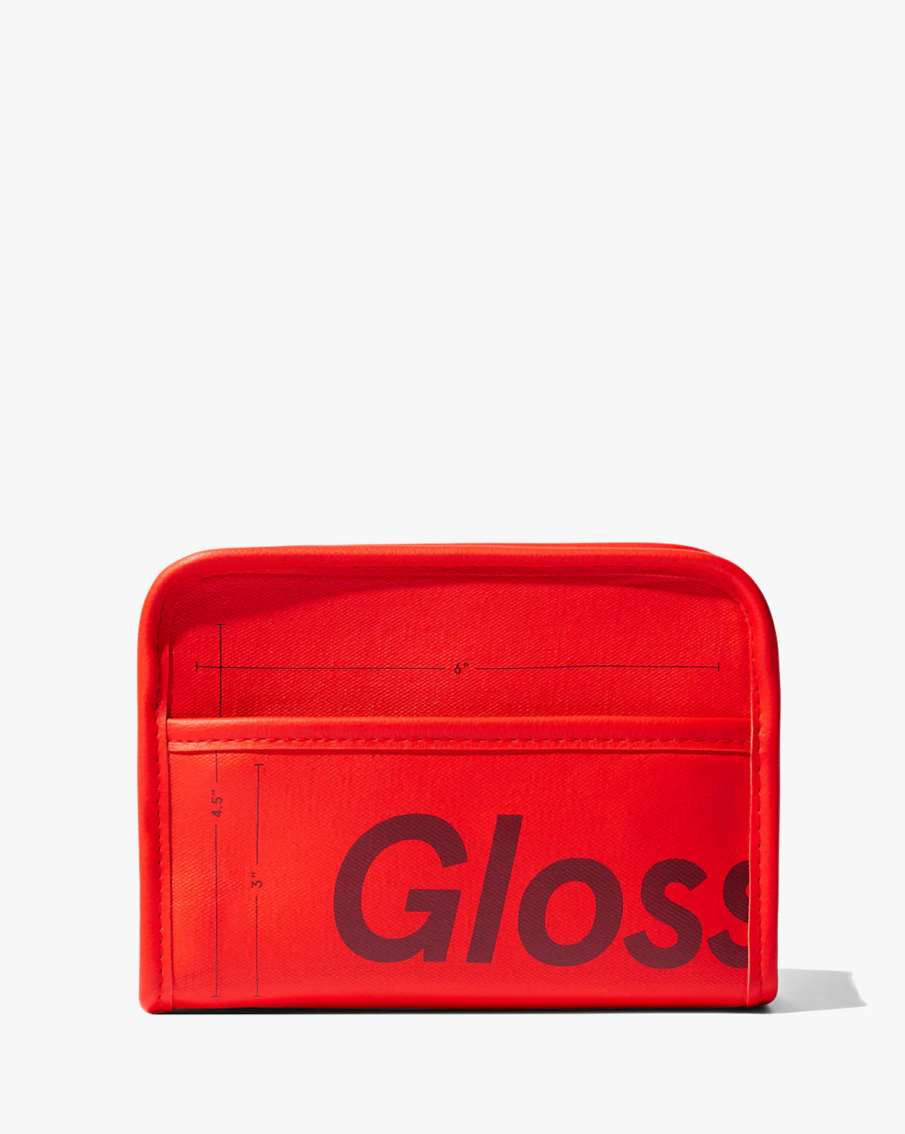 GLOSSIER BEAUTY BAG PINK & RED
