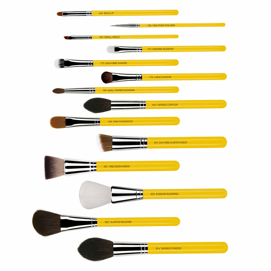 BDELLIUM TOOLS STUDIO THE COLLECTION 14PC. BRUSH SET WITH ROLL-UP POUCH