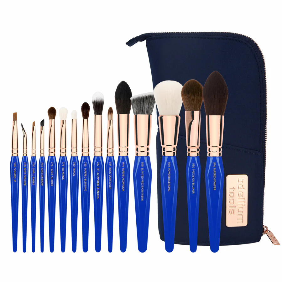 BDELLIUM TOOLS PHASE ll COMPLETE 15 PC BRUSH SET WITH POUCH 