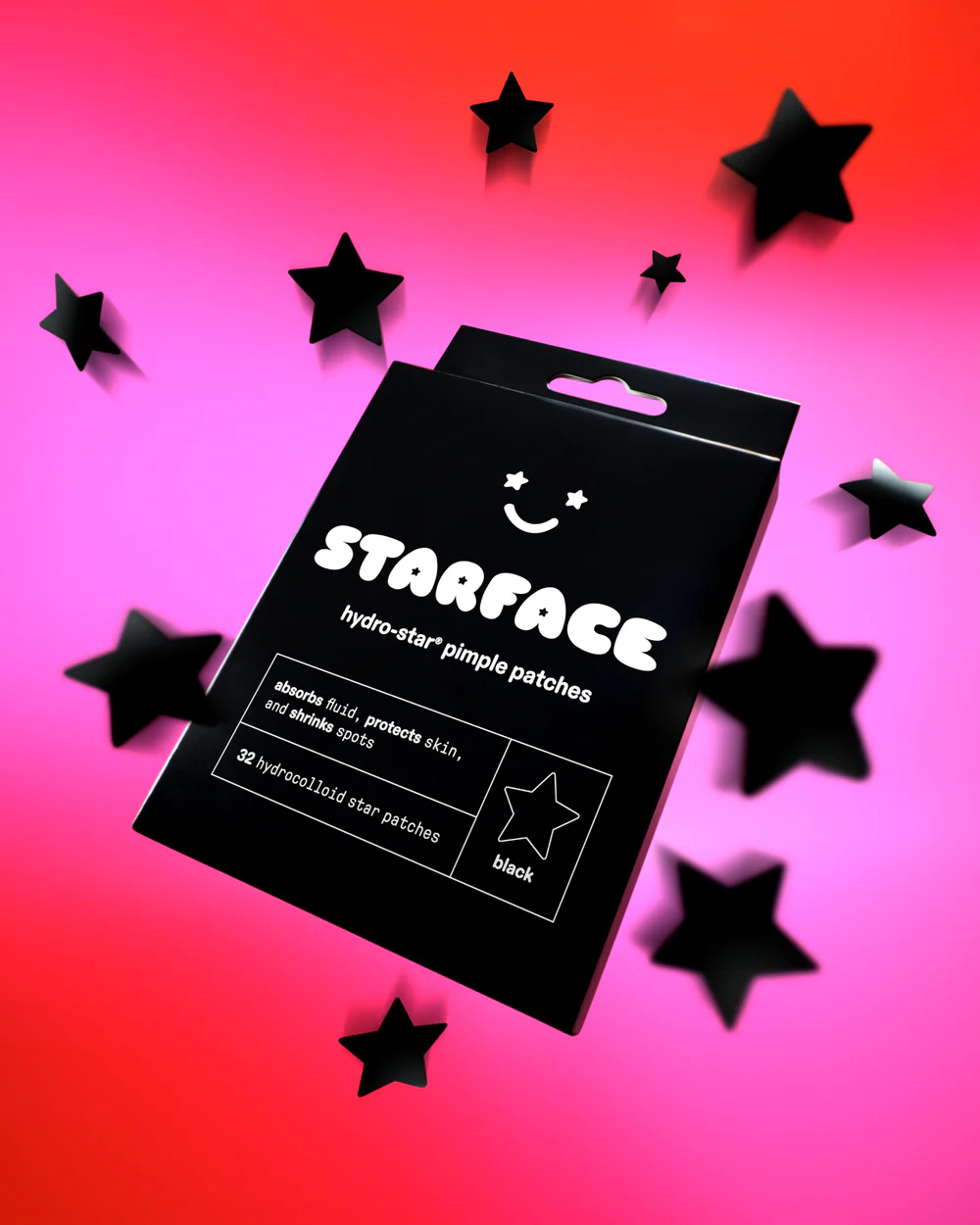 STARFACE HYDRO STAR PIMPLE PATCHES BLACK 32pcs