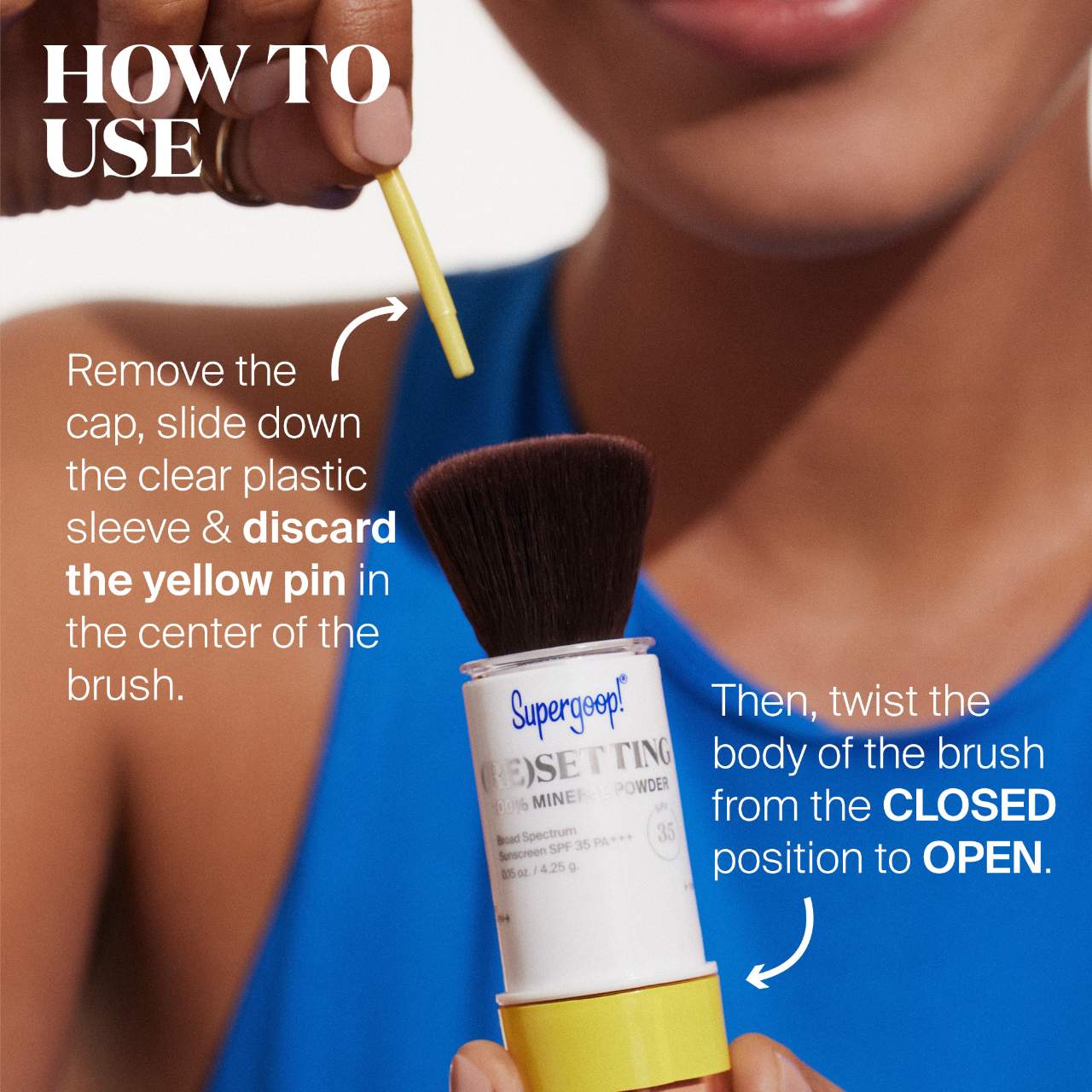 SUPERGOOP (RE) SETTING POWDER FACE TRANSLUCENT spf35