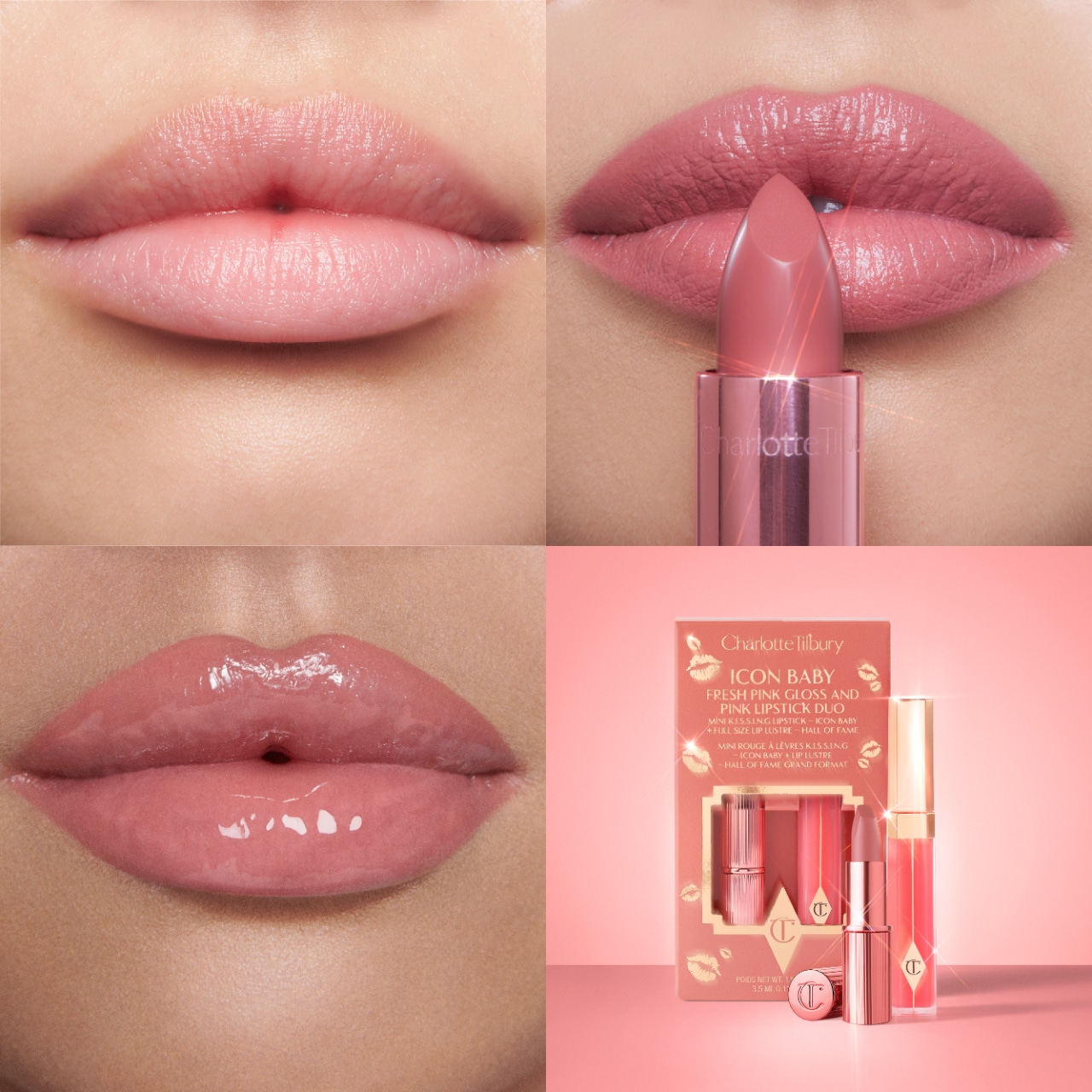 CHARLOTTE TILBURY KISSING LIPSTICK AND LIP GLOSS DUO
