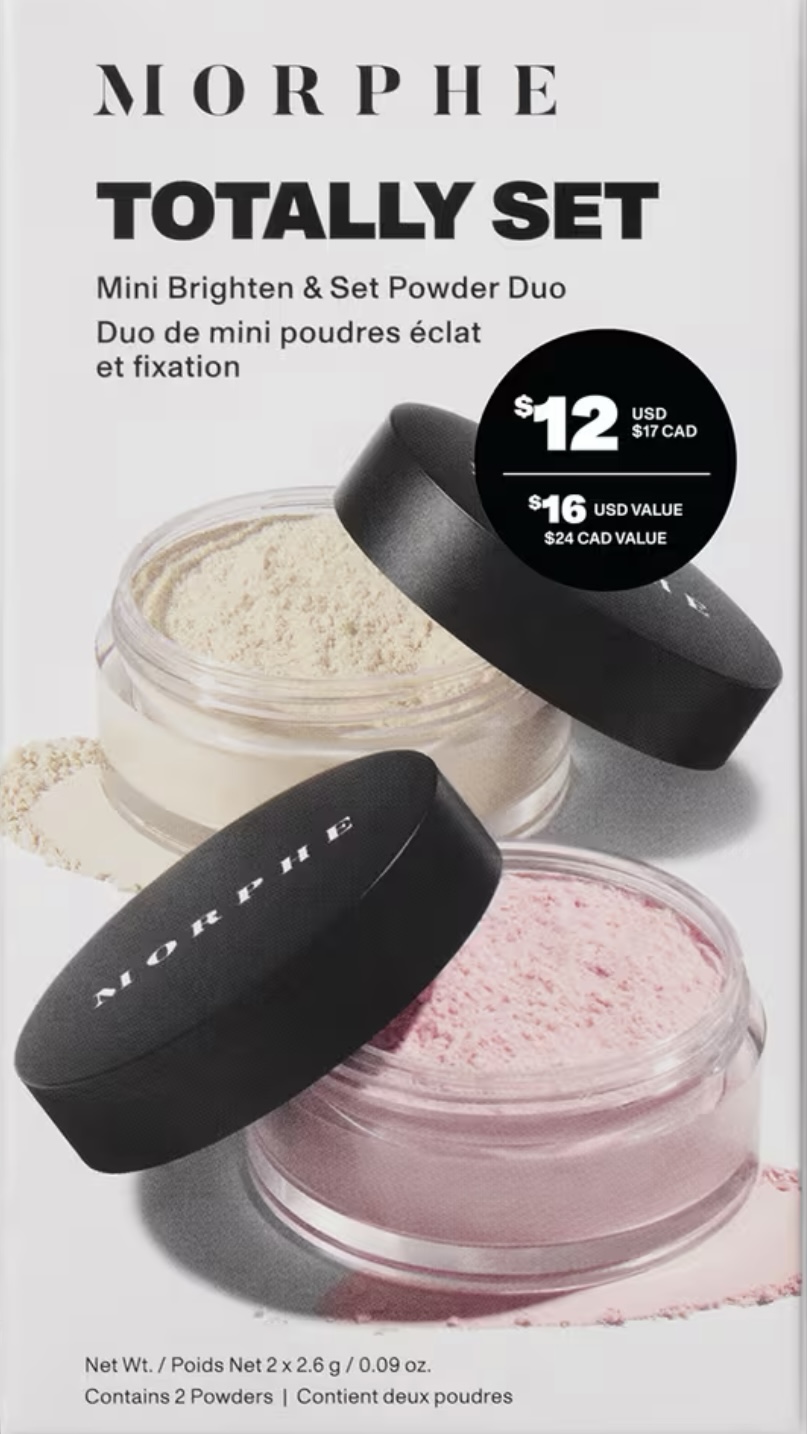 MORPHE TOTALLY SET MINI BRIGTHEN & SET POWDER DUO
