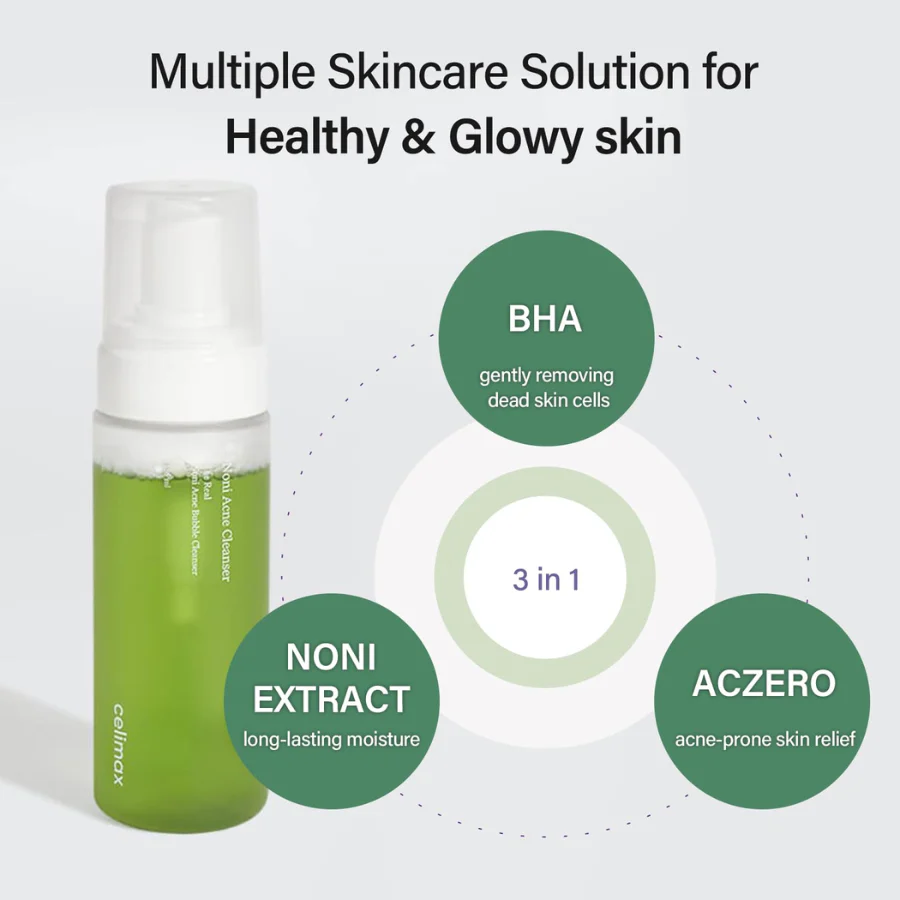 CELIMAX NONI ACNÉ BUBBLE CLEANSER 155ml