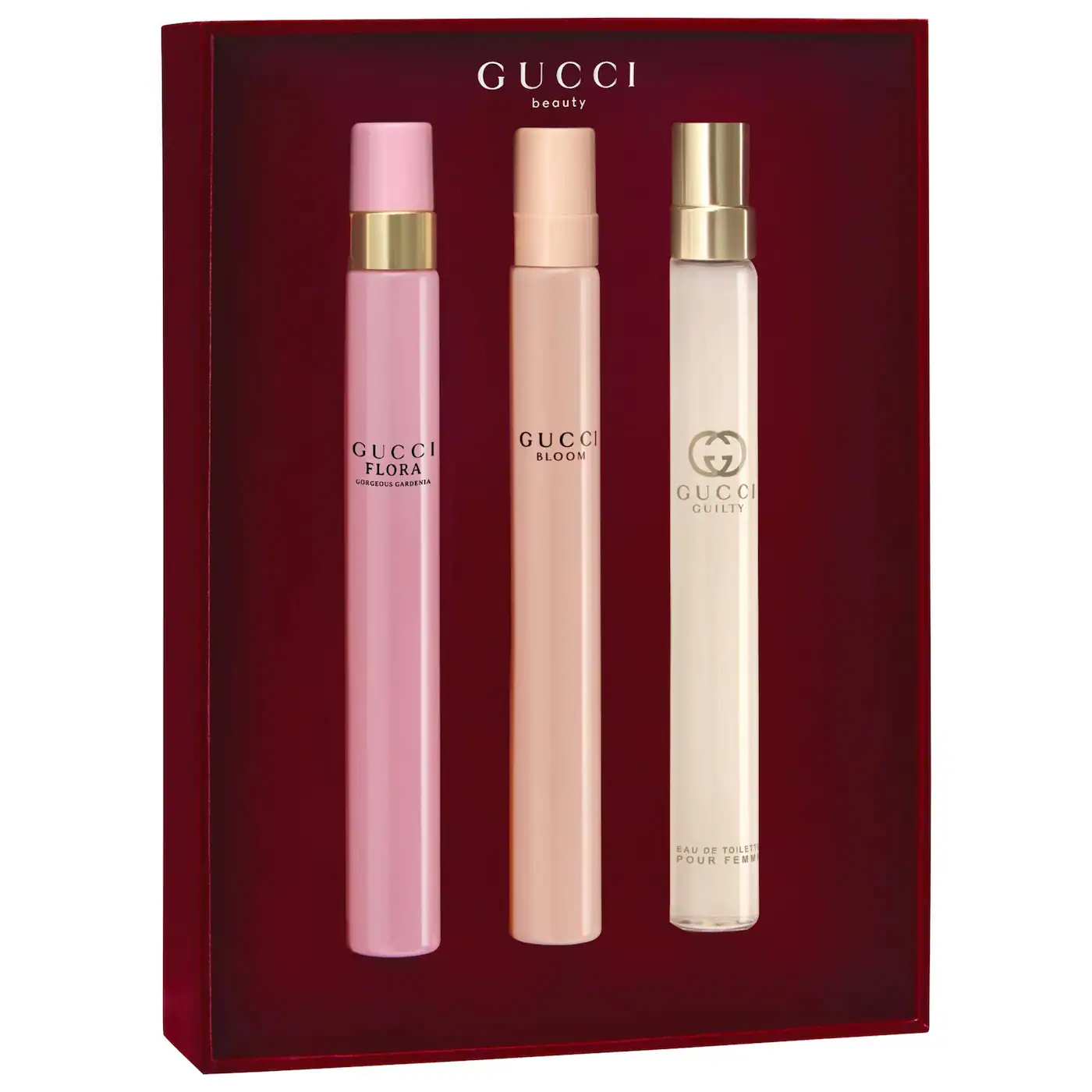 GUCCI PERFUME COLLECTION TRAVEL SPRAY TRIO