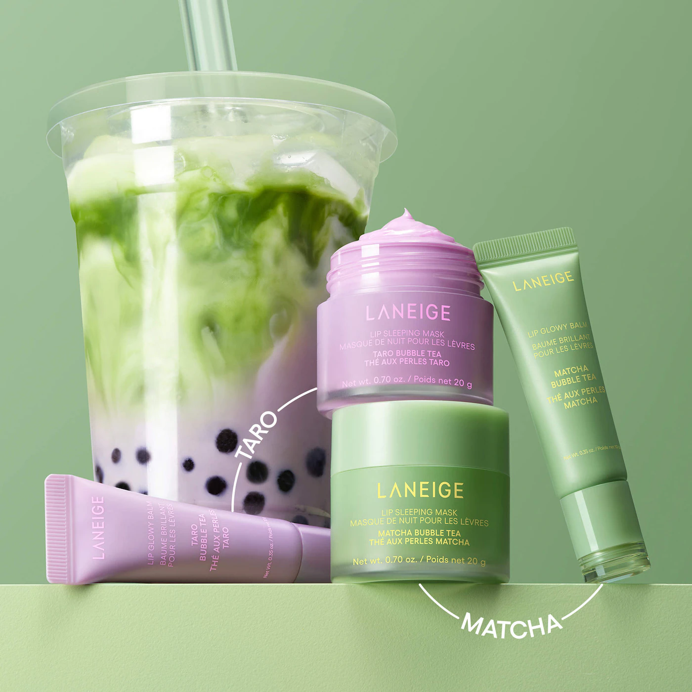 LANEIGE LIP SLEEPING MASK MATCHA BUBBLE TEA