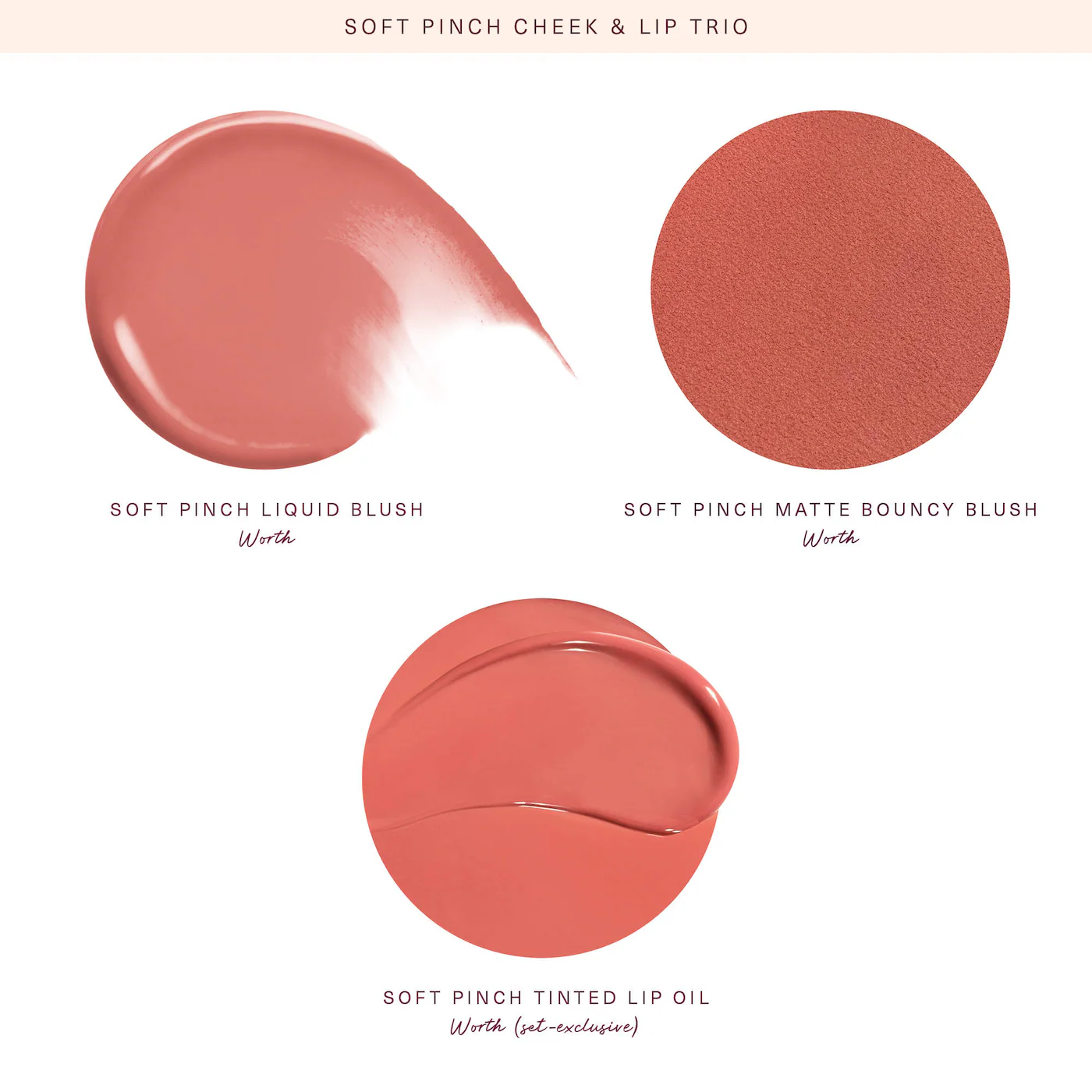 RARE BEAUTY SOFT PINCH CHEEK & LIP TRÍO