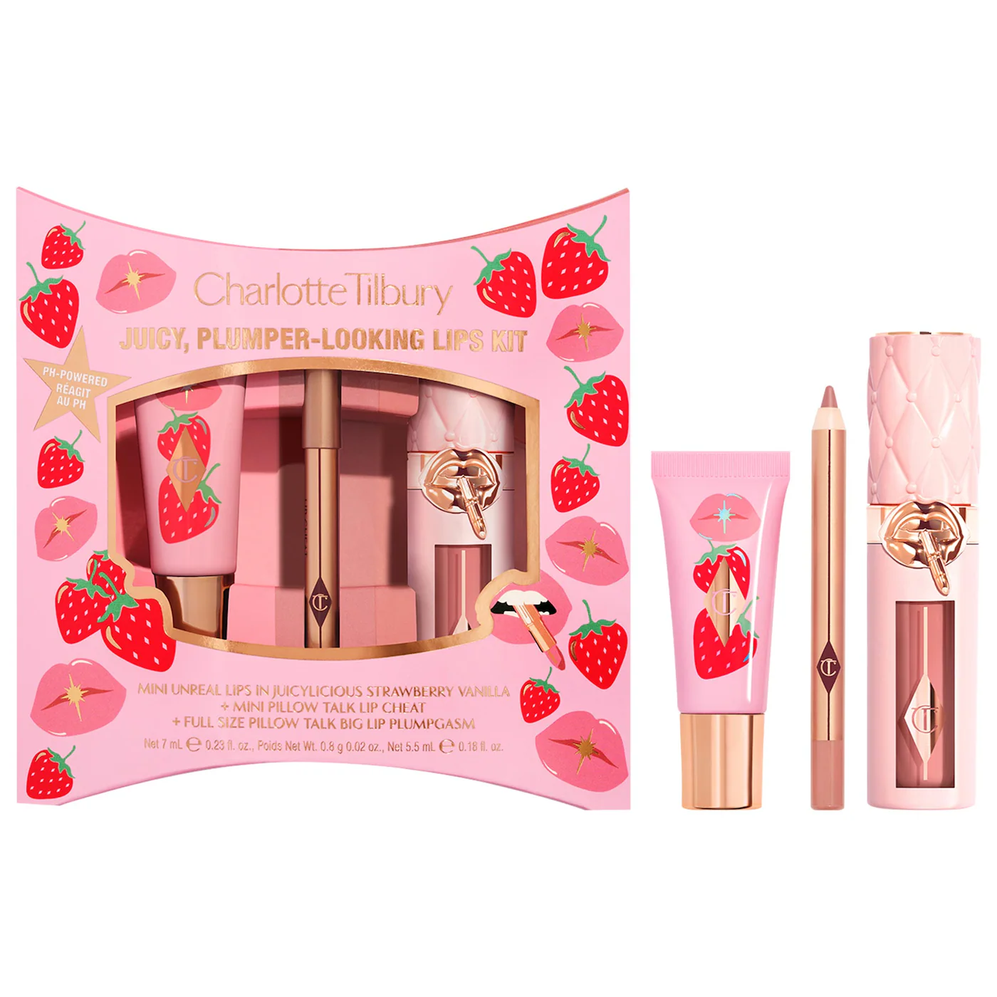CHARLOTTE TILBURY JUICY PLUMPER-LOOKING LIPS KIT 
