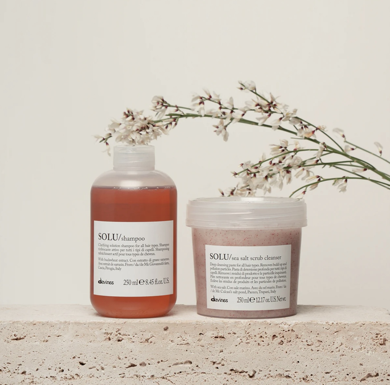 DAVINES SOLU SEA SALT SCRUB CLEANSER