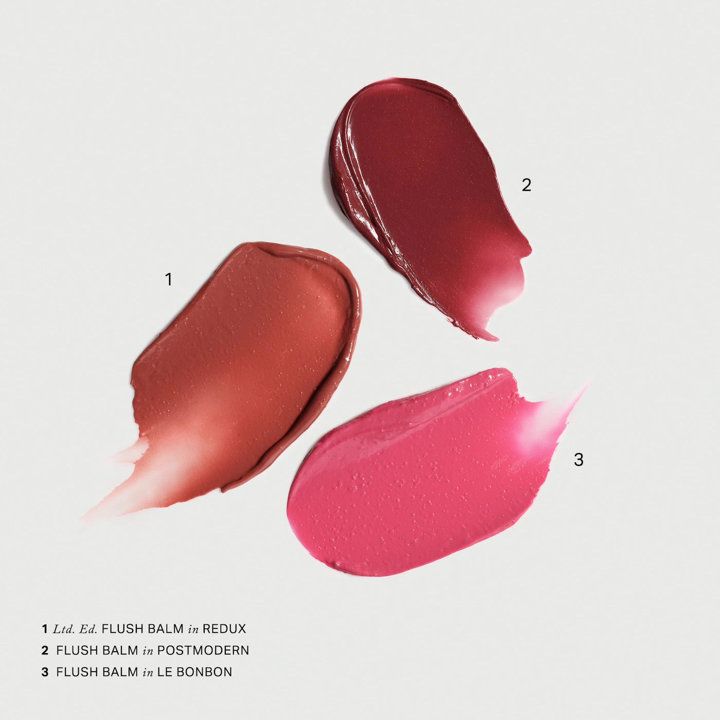 MERIT THE MINI FLUSH BLUSH BALM TRÍO 