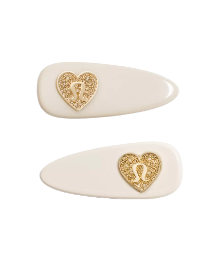 LULULEMON JEWELLED ALLIGATOR CLIPS