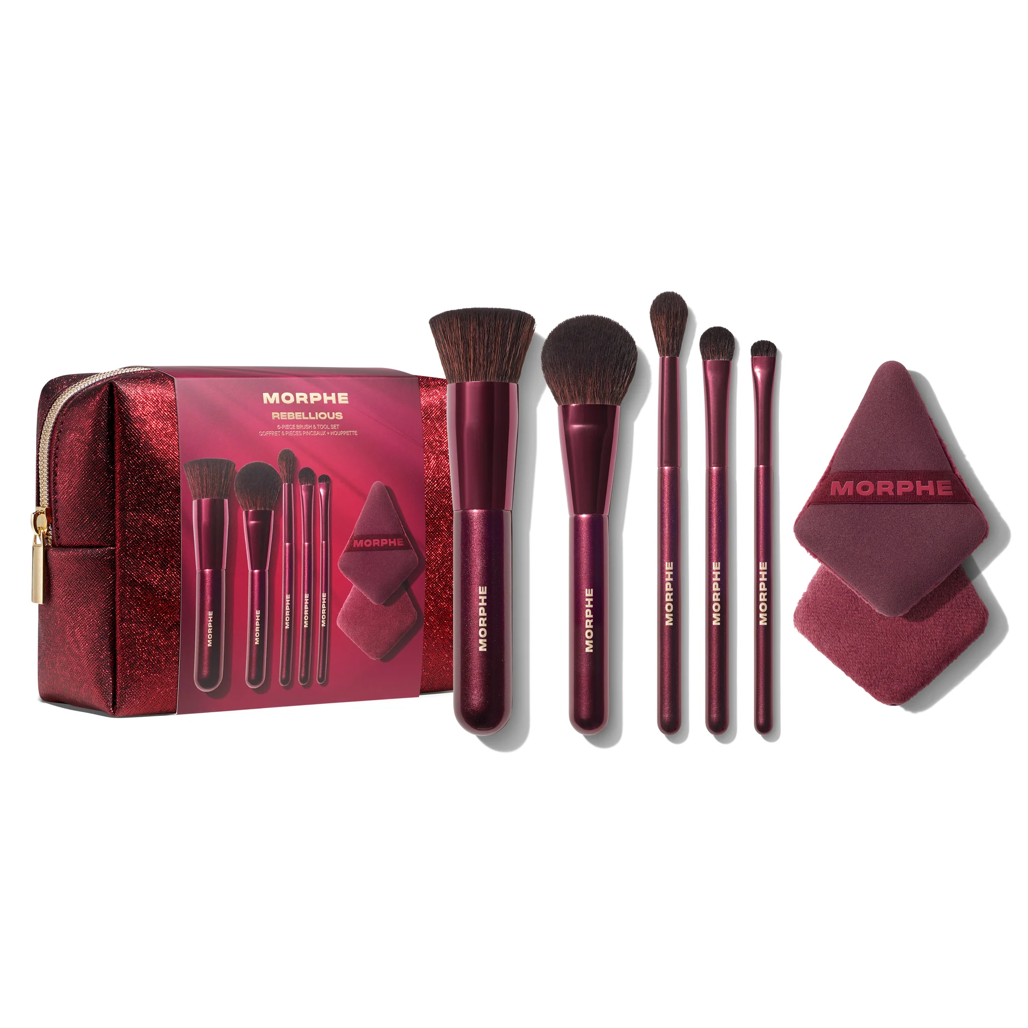 MORPHE REBELLIOUS 6-PIECE BRUSH & TOOL SET