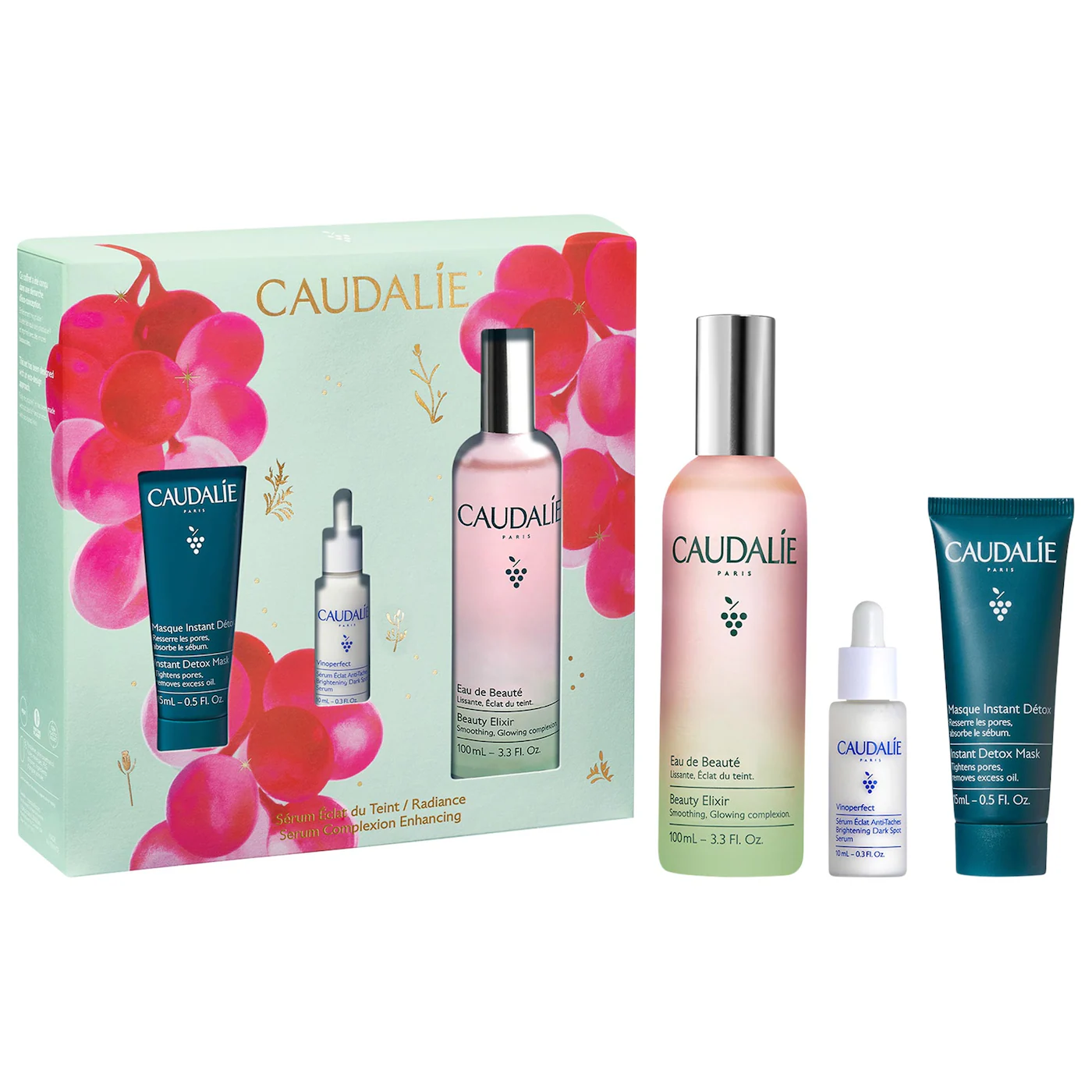CAUDALIE PREP & GLOW BESTSELLERS TRIO