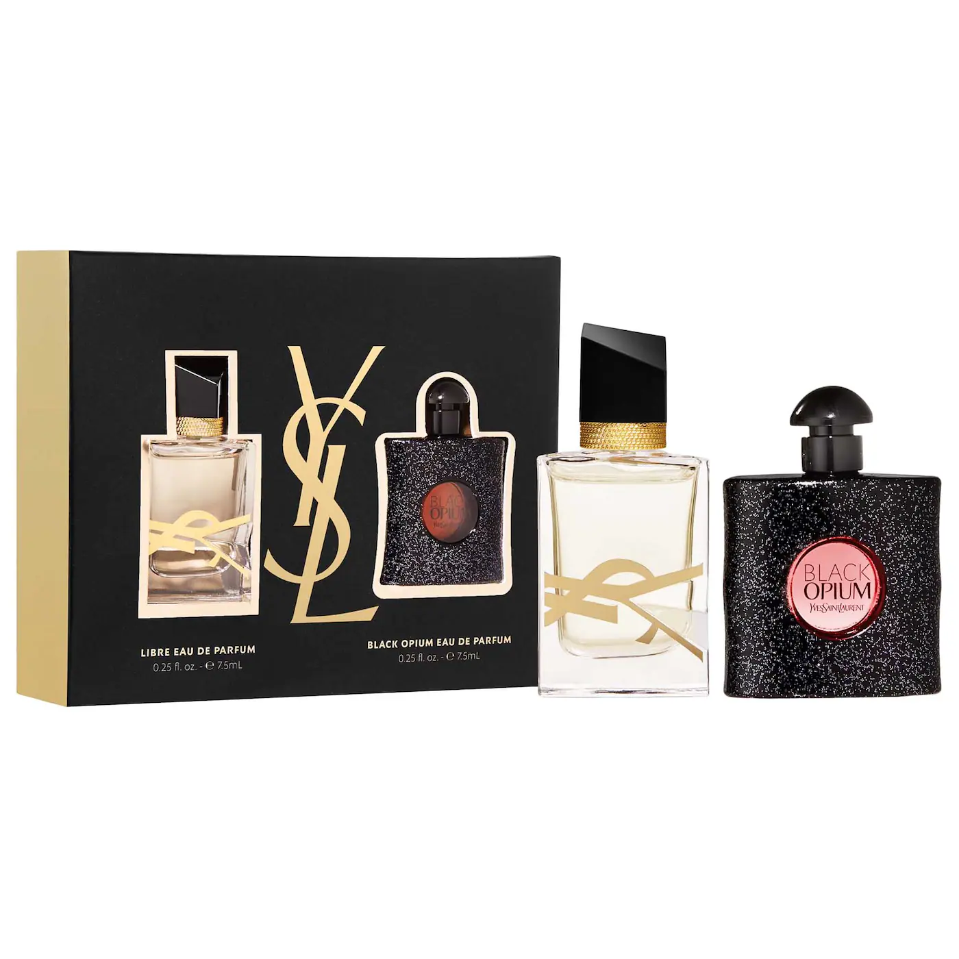 YSL MINI BLACK OPIUM & LIBRE EAU DE PARFUM SET