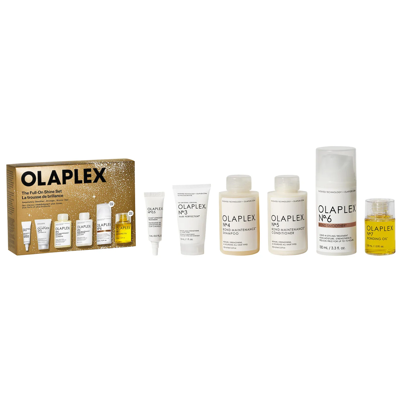 OLAPLEX THE FULL-ON SHINE HAIR ROUTINE GIFT SET 