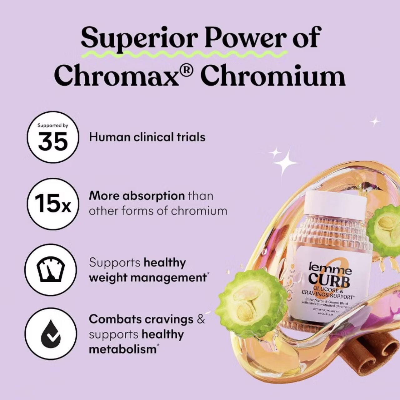 LEMME CURB GLUCOSE AND CRAVINGS SUPPORT CAPSULES