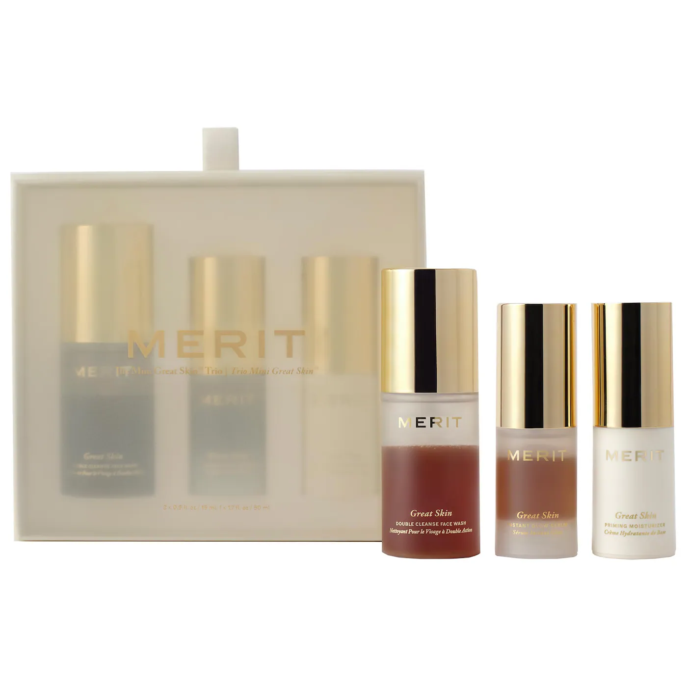 MERIT MINI GREAT SKIN SKINCARE ESSENTIALS GIFT SETS