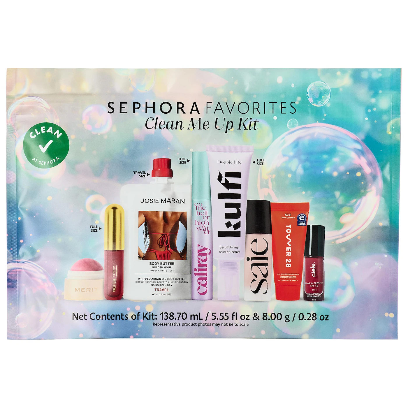 SEPHORA FAVORITES CLEAN ME UP KIT MAKEUP VALUE SET