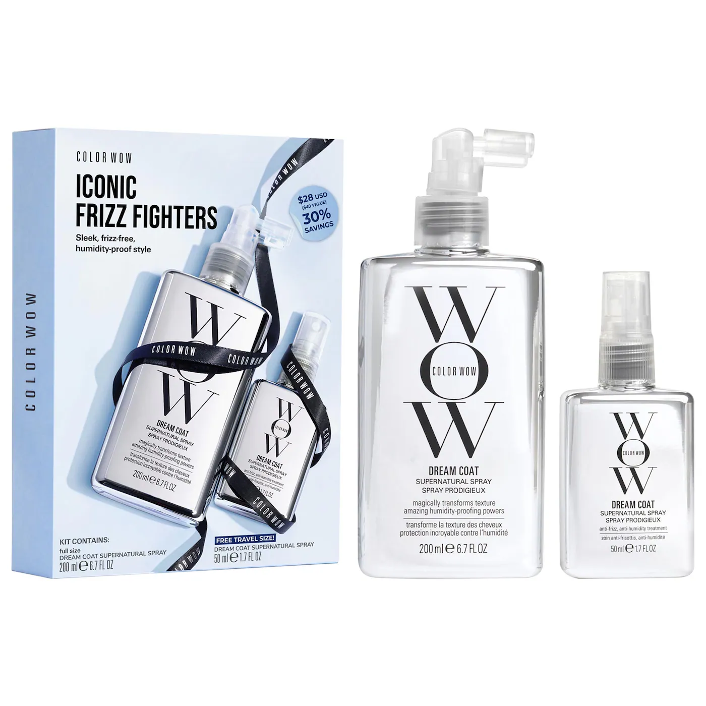 COLOR WOW DREAM COAT ICONIC FRIZZ FIGHTERS HAIR DUO GIFT SET 