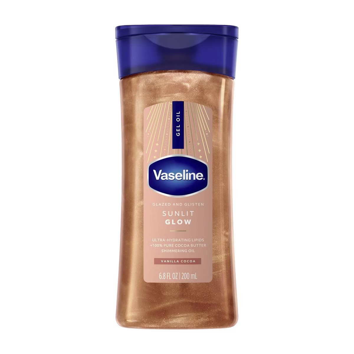 VASELINE GLAZED AND GLISTEN SHIMMER GEL OIL