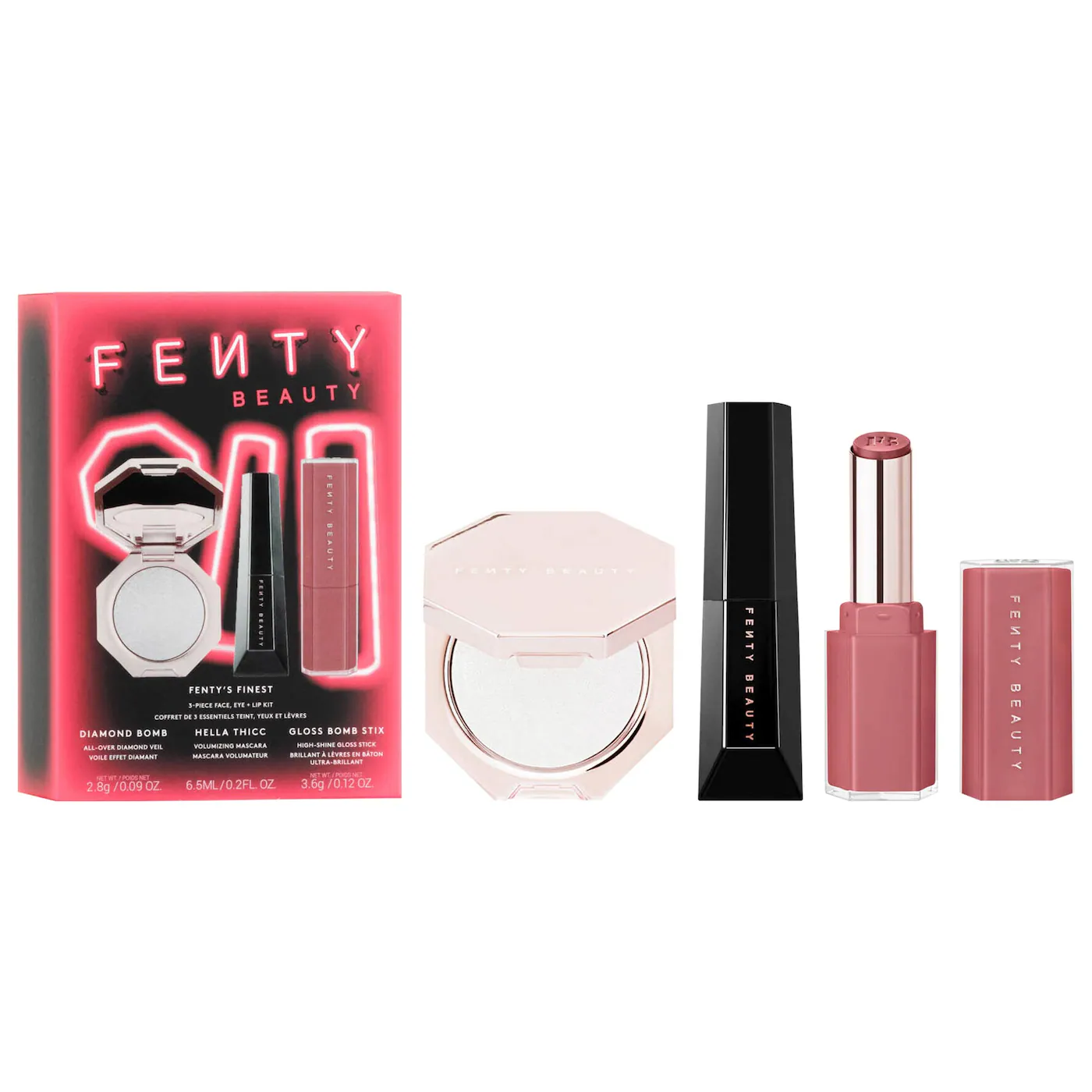 FENTY BEAUTY FENTYS FINEST 3-PIECE FACE, EYES + LIP KIT 