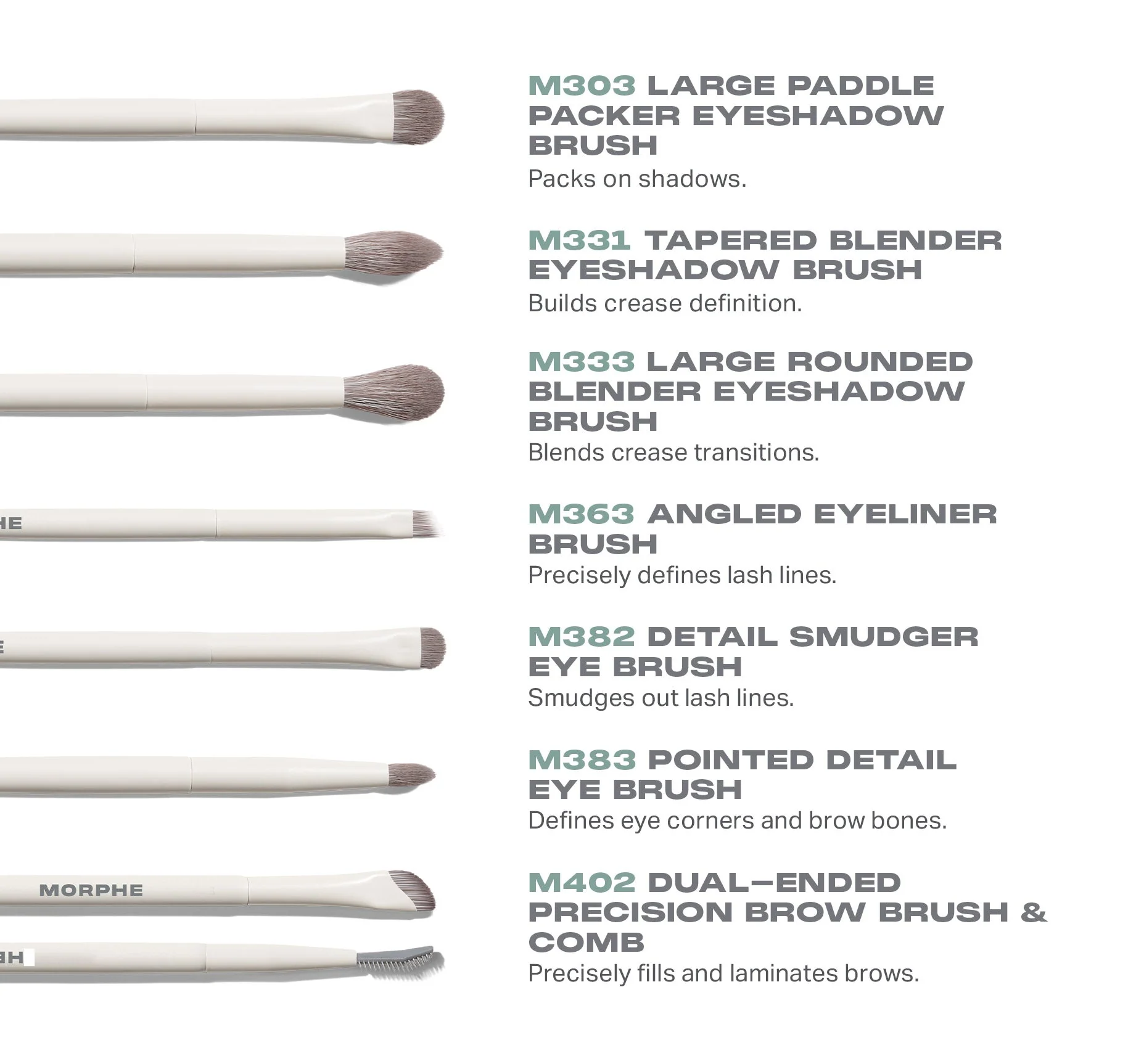 MORPHE EYE WANT IT ALL 7 PIECE EYE BRUSHES