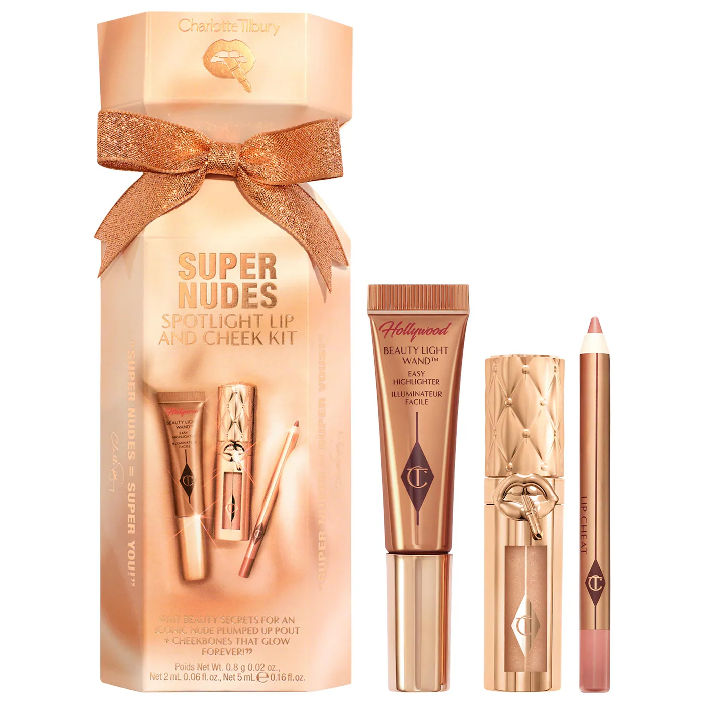 CHARLOTTE TILBURY LIP AND CHEEK TRÍO MAKEUP GIFT SET