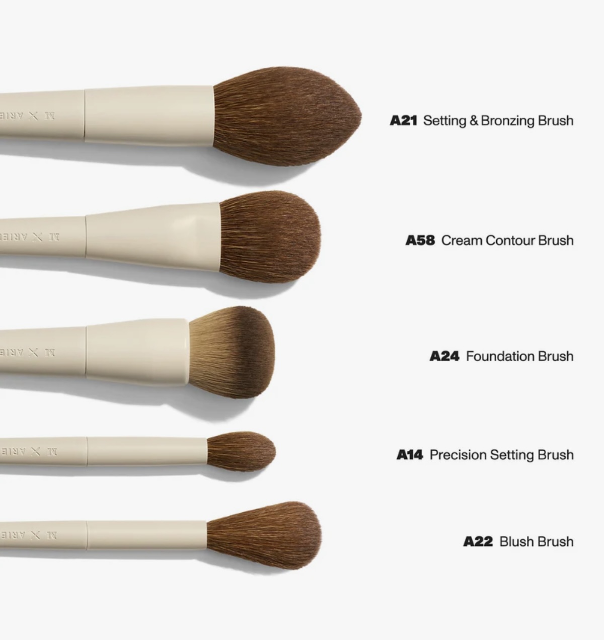 MORPHE X ARIEL SIGNATURE FACE 5 PIECE BRUSH SET