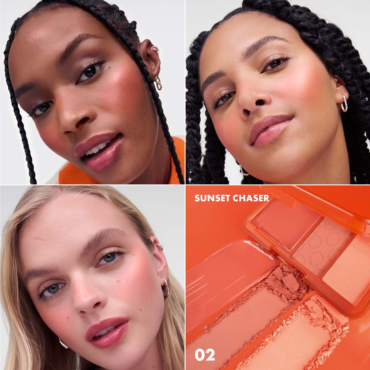 SEPHORA BLUSH BLUSH BLUSH CREAM & POWDER PALLETTE 