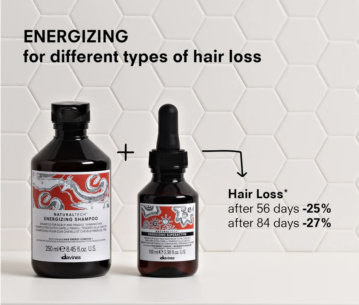 DAVINES ENERGIZING SHAMPOO 