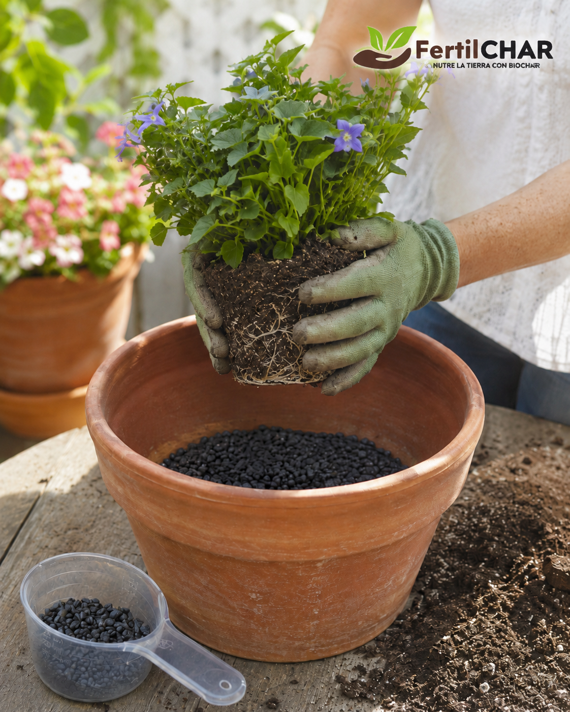 BIOCHAR FertilCHAR PARA MACETAS 2L