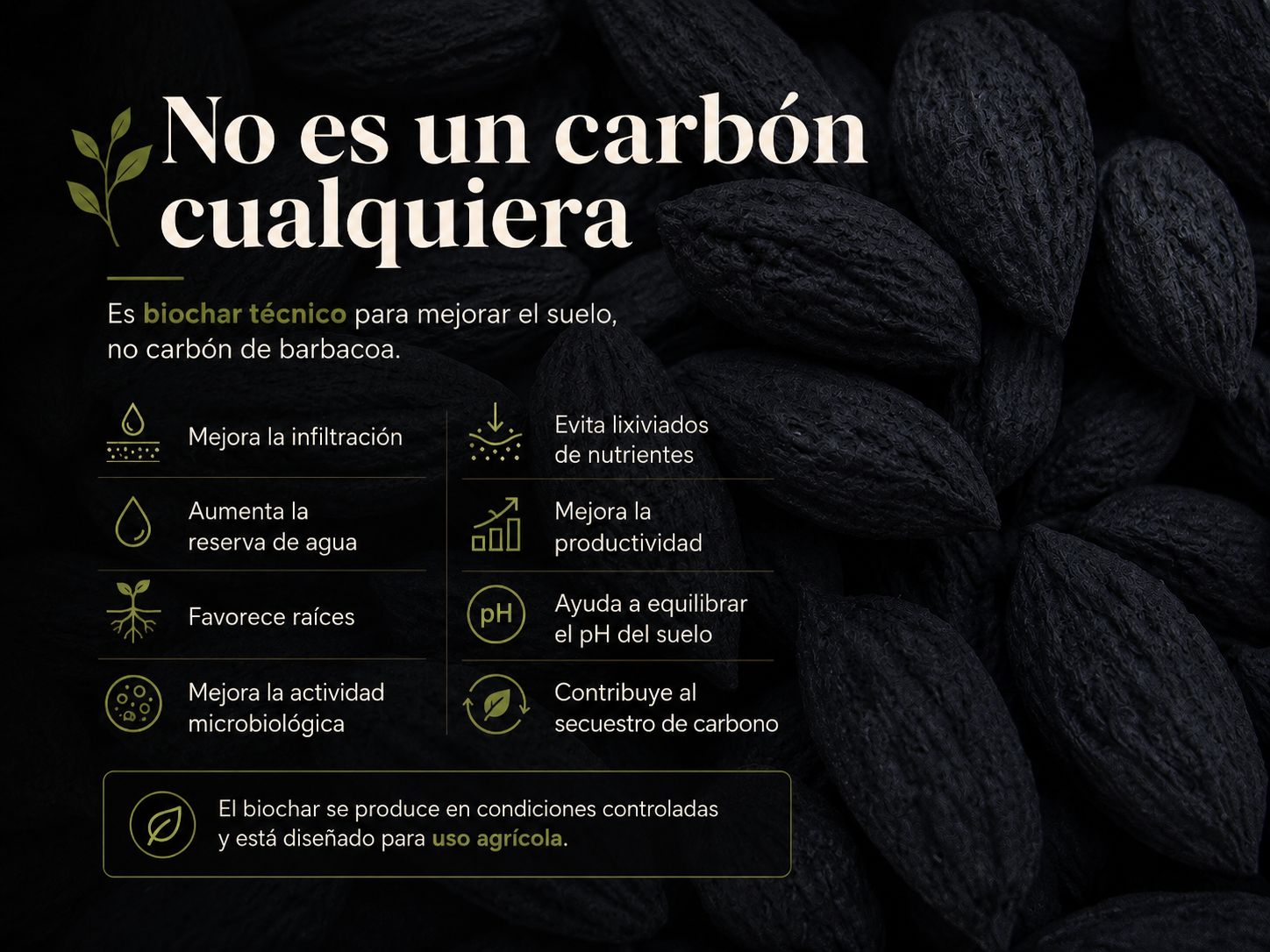 BIOCHAR FertilCHAR PARA INFILTRADORES 30L (2 infiltradores)