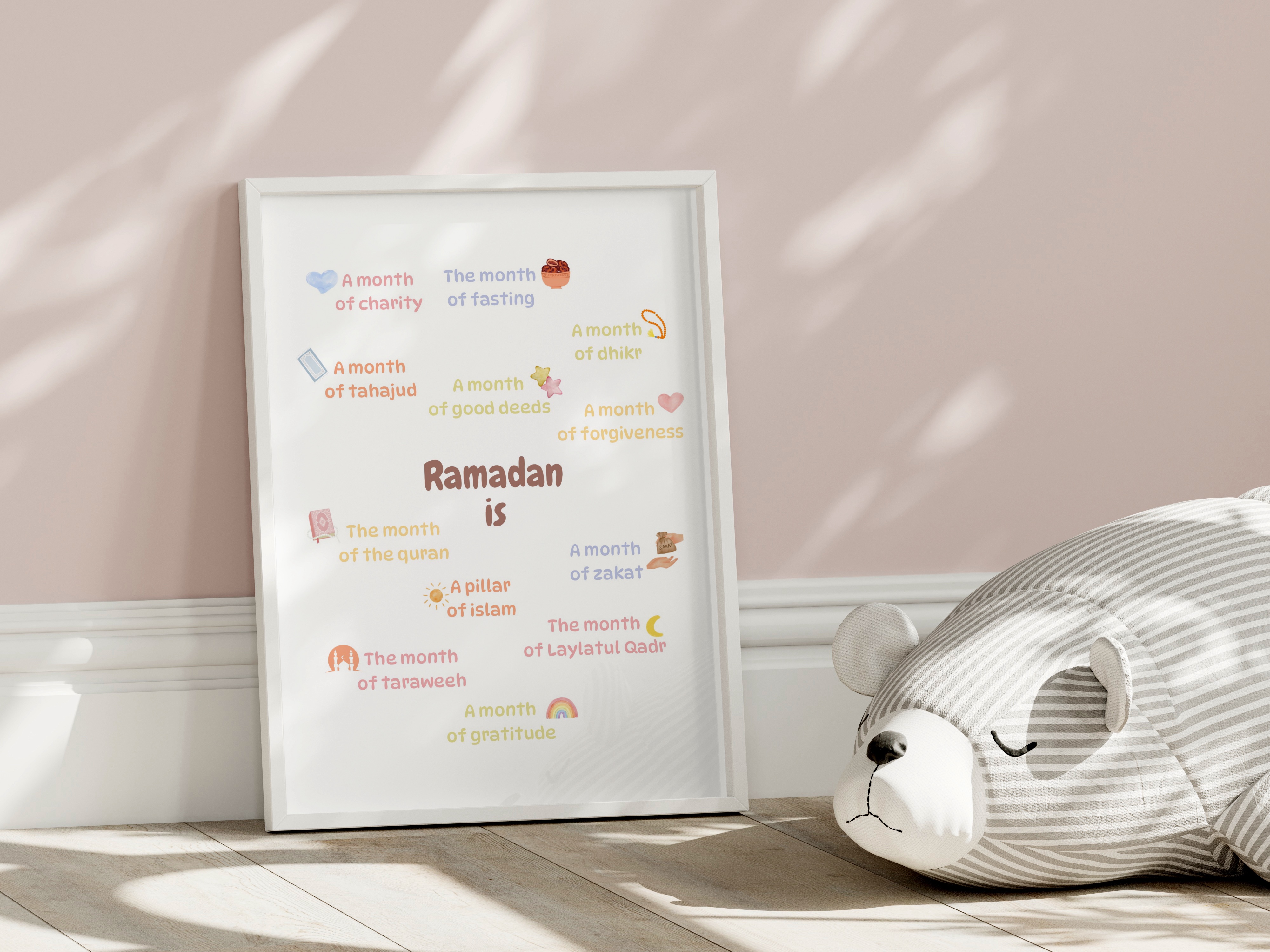 Nursery Art Print - Ramadan is