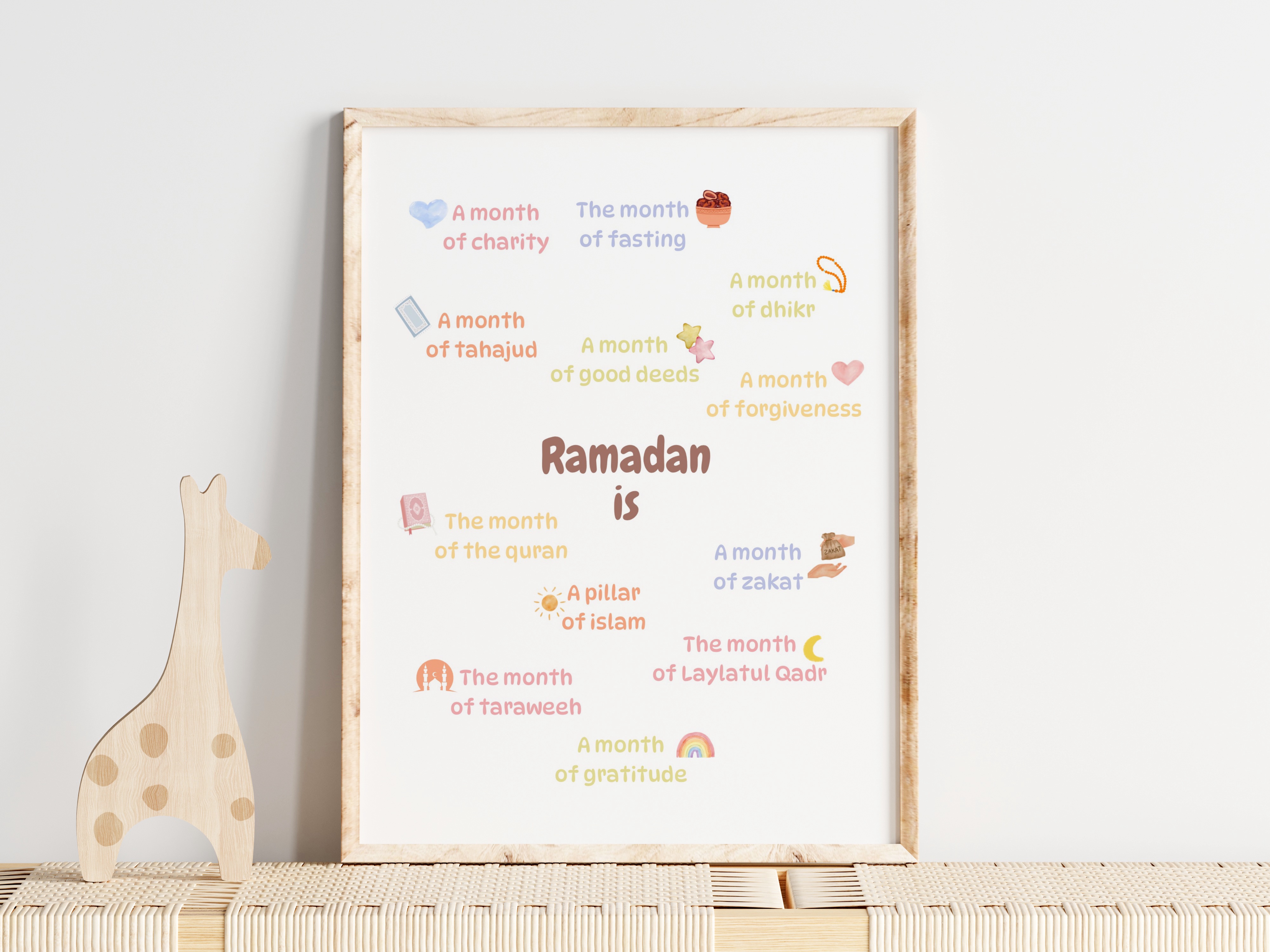 Nursery Art Print - Ramadan is