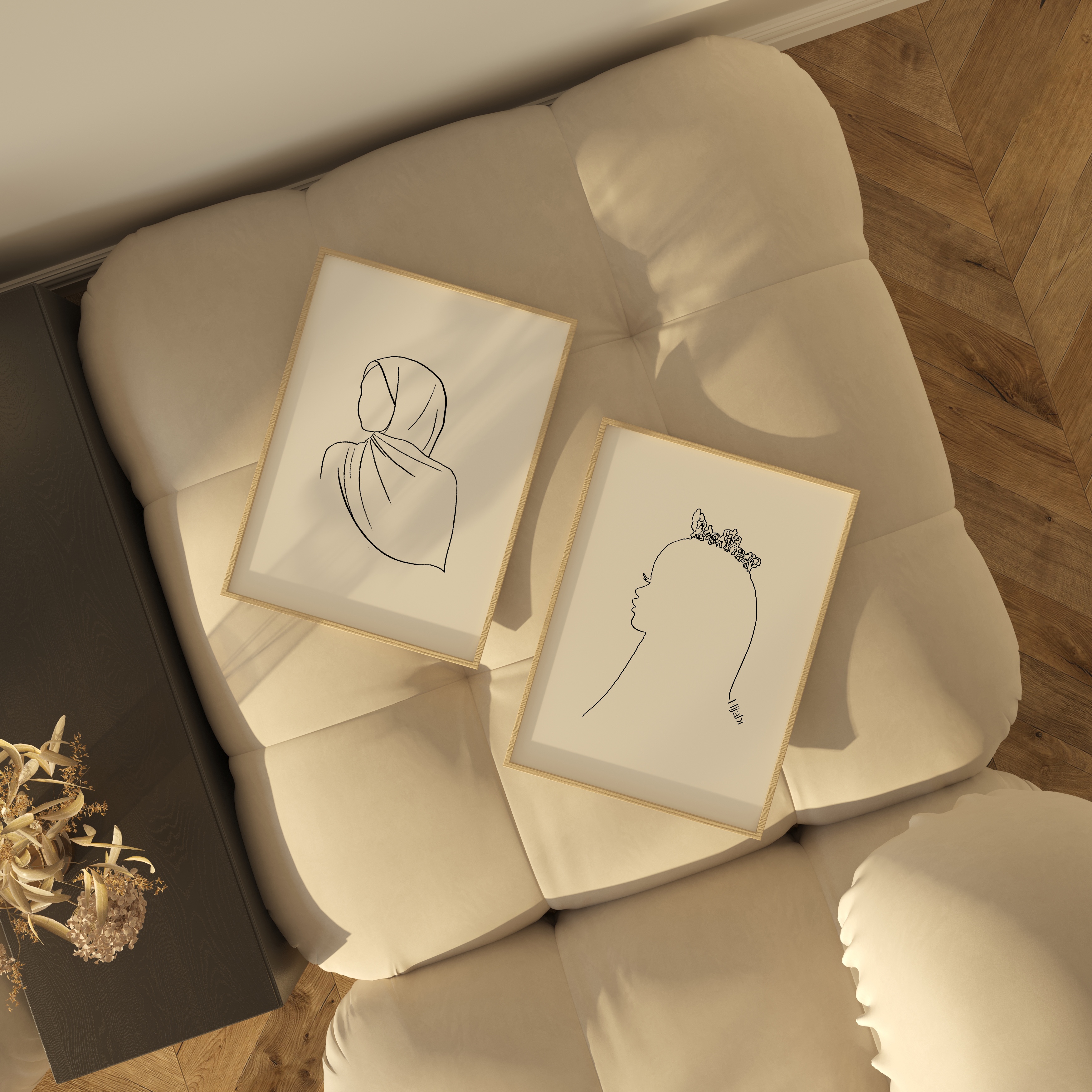 Set of 8 Printables - Hijabi Line Art 