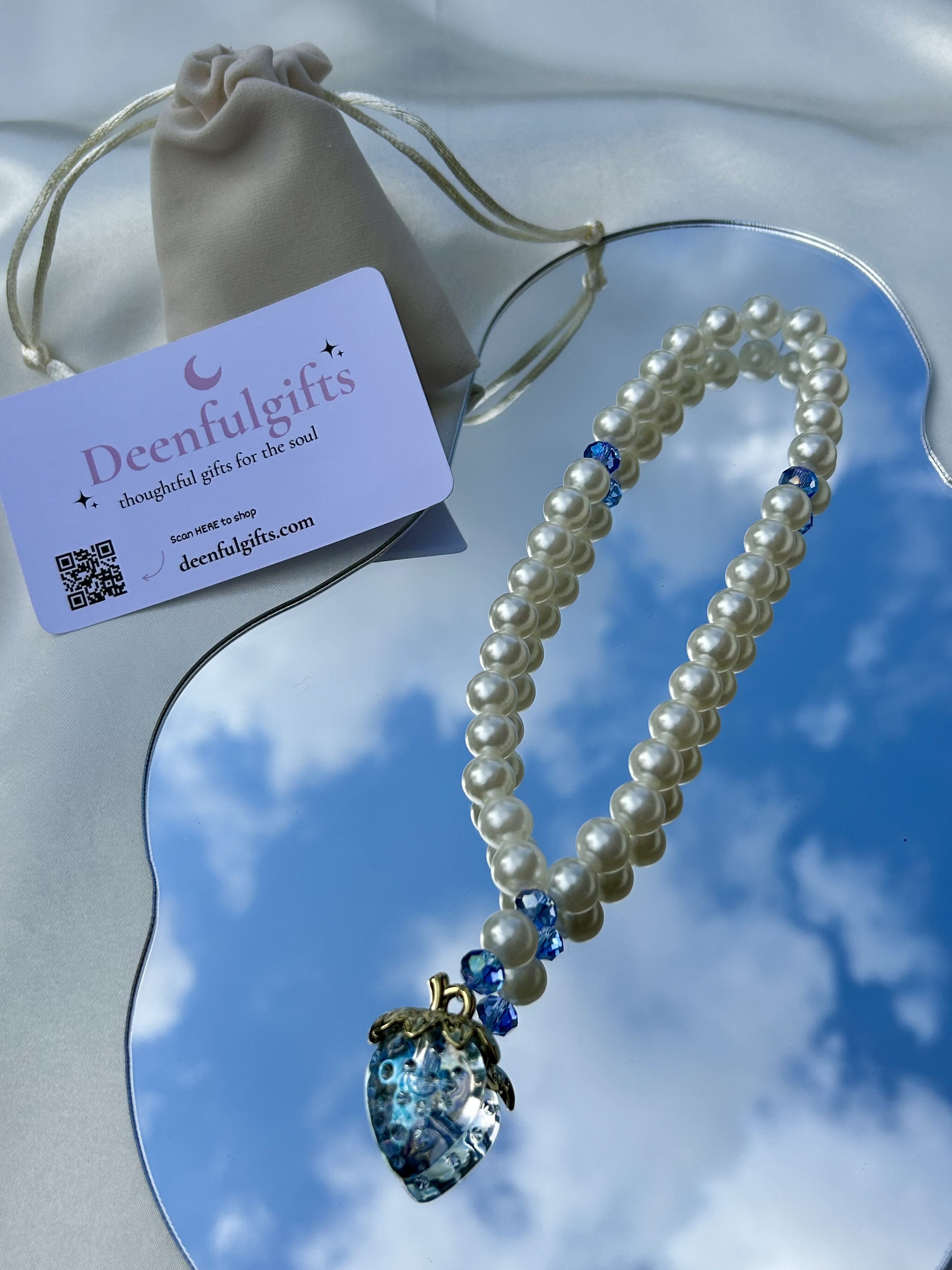 Chunky Strawberry Love (Blue) – Special Tasbeeh Collection