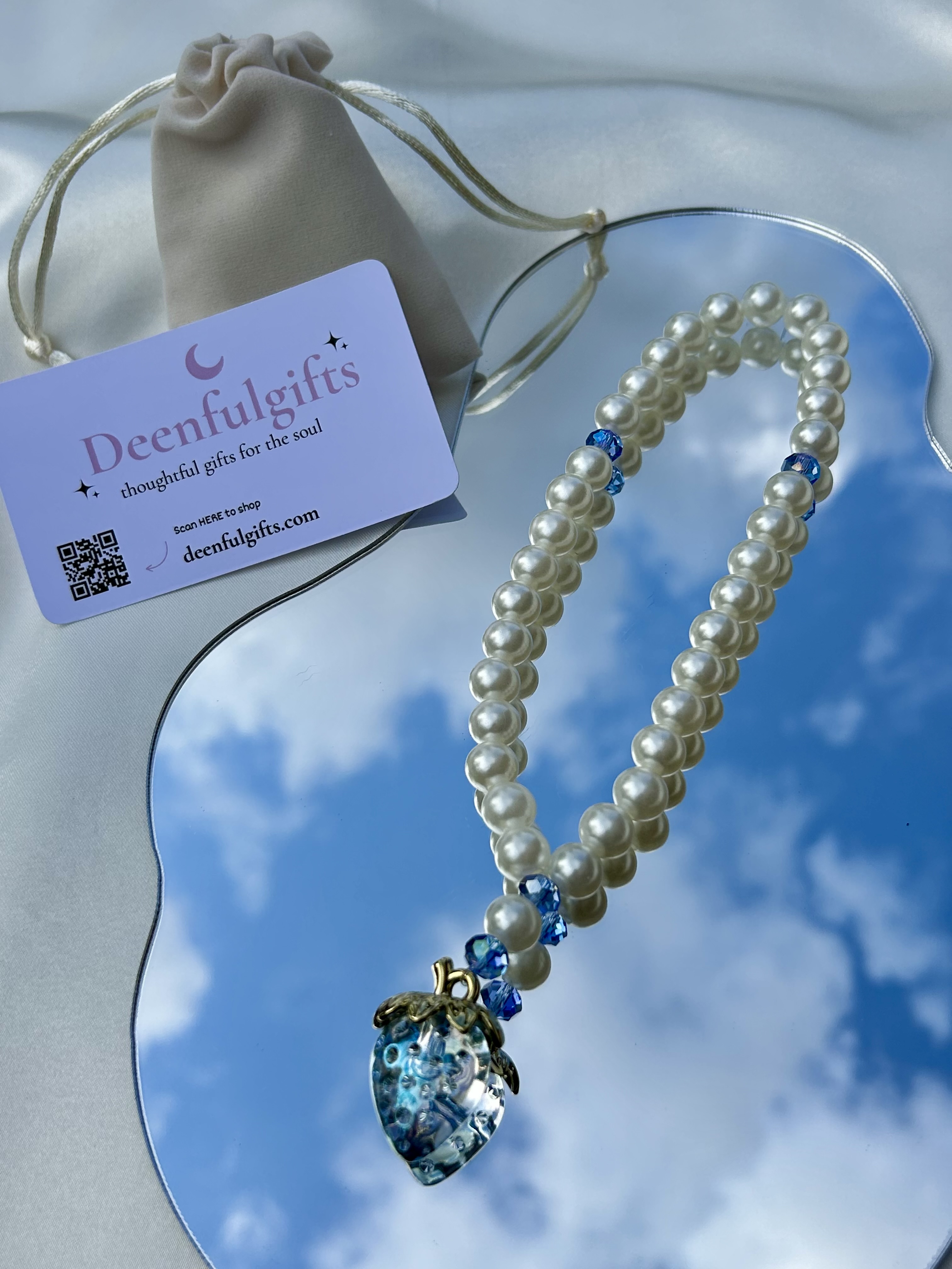 Chunky Strawberry Love (Blue) – Special Tasbeeh Collection