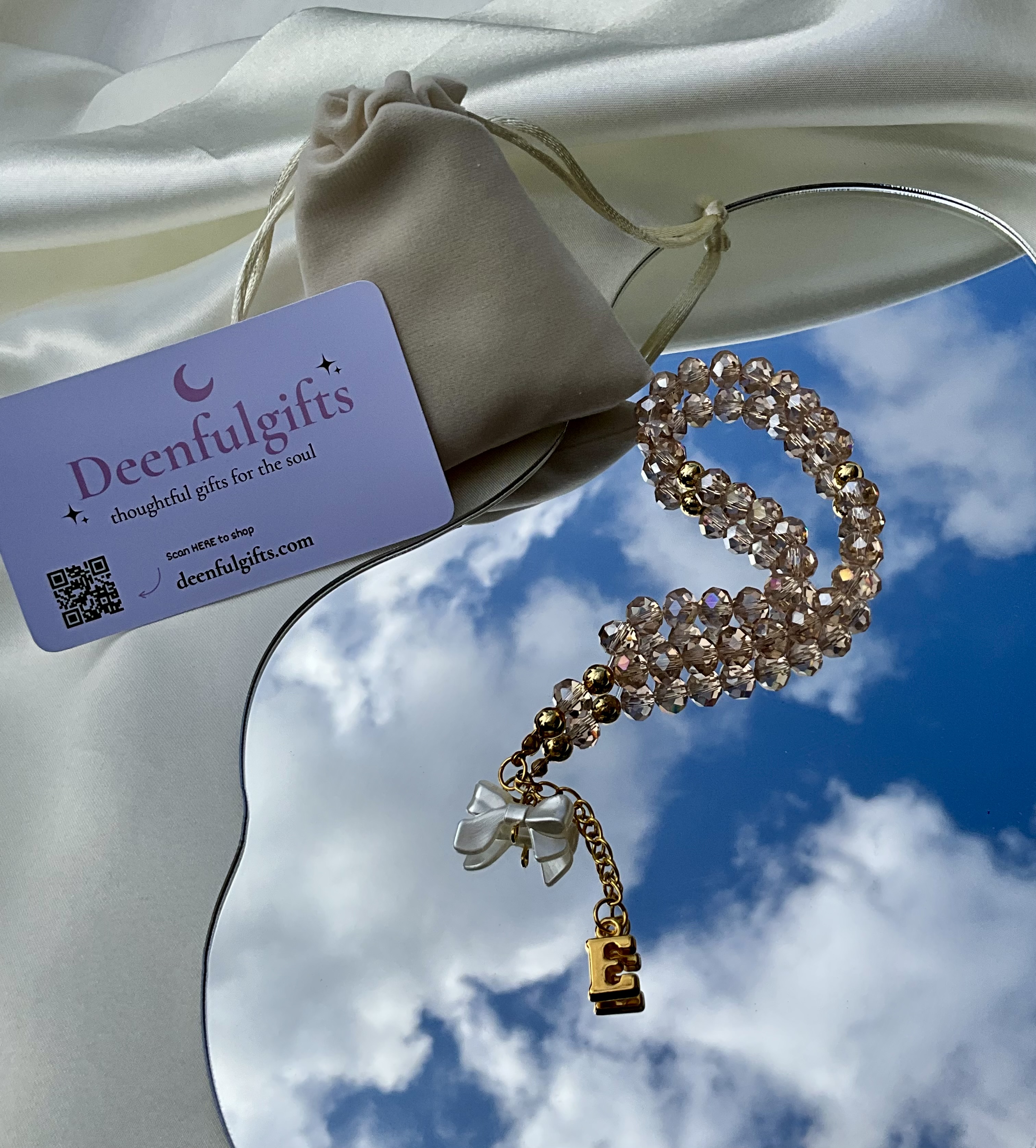 Bow & Initial Tasbeeh – Personalized Tasbeeh Collection