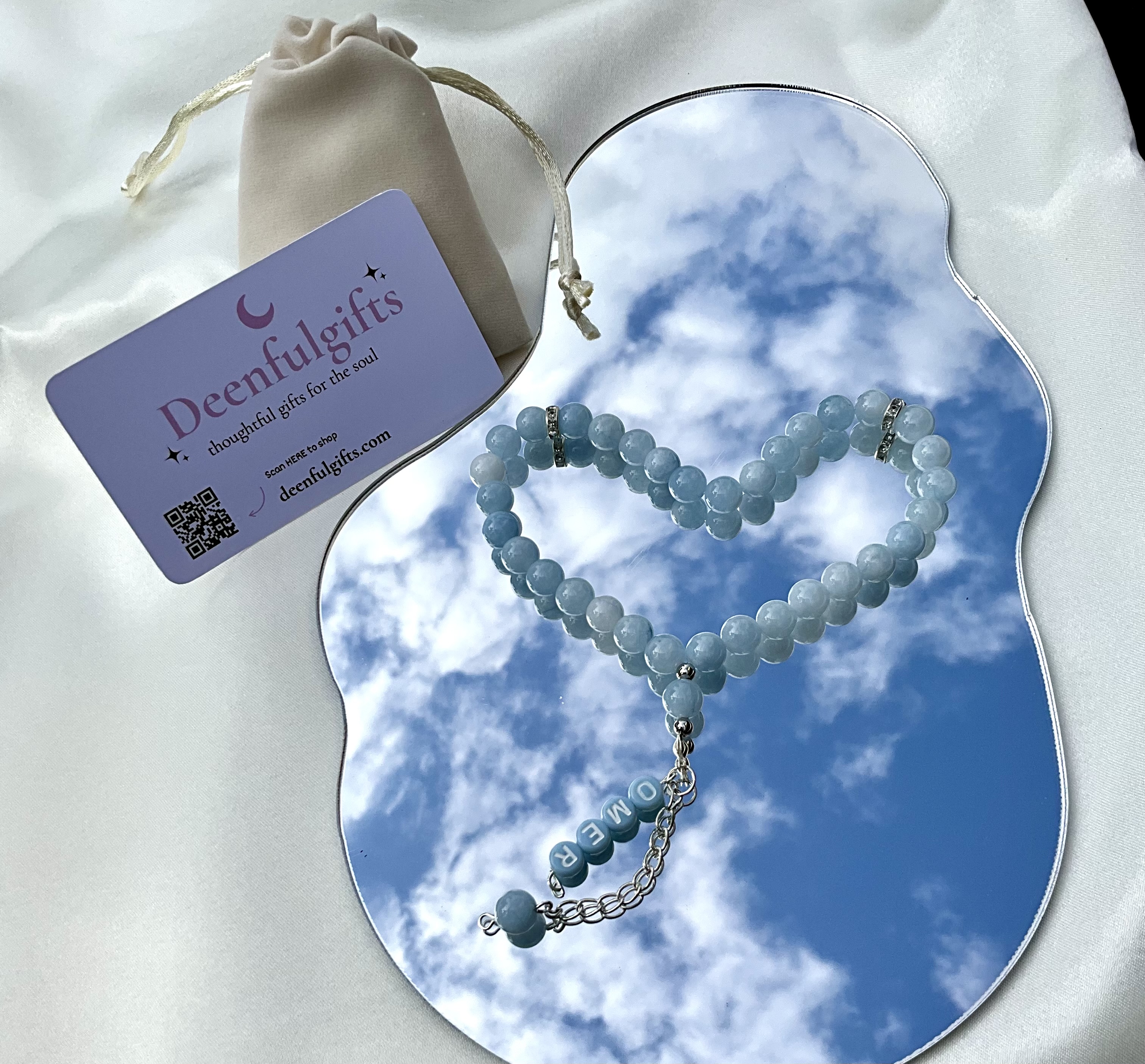 Blue Name Tasbeeh – Personalized Tasbeeh Collection