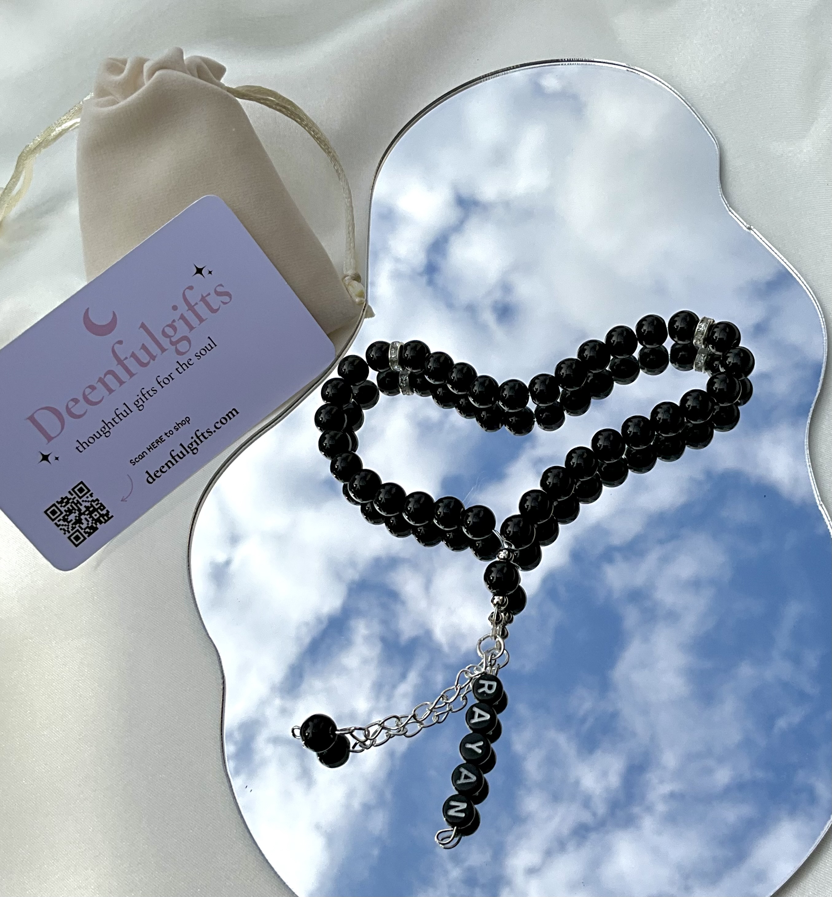 Black Name Tasbeeh – Personalized Tasbeeh Collection