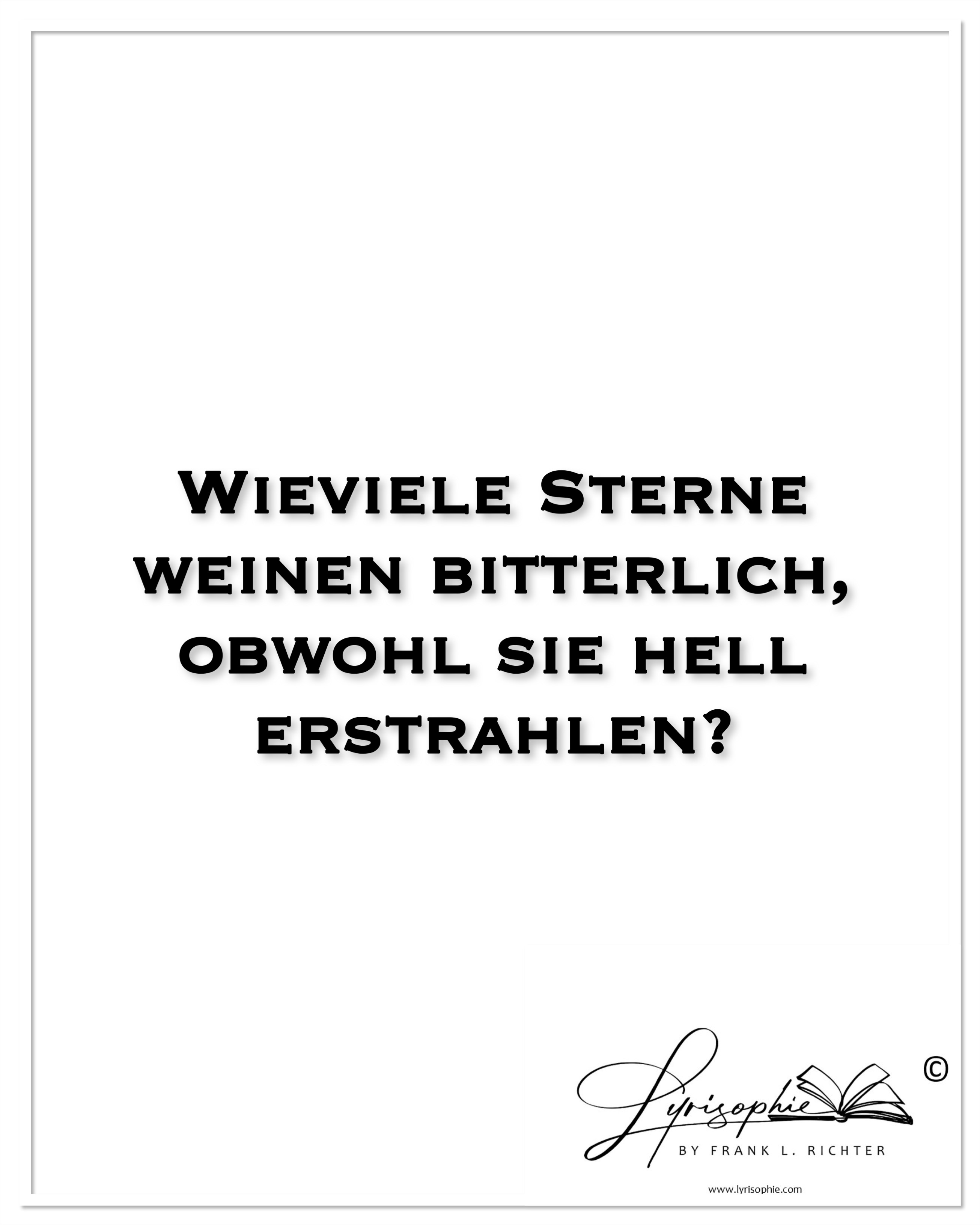 Gedichtesammlung "Kerzen leuchtender Sterne"