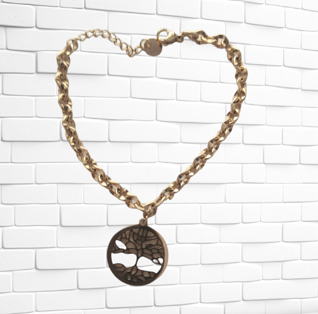 le bracelet, arbre de vie Juliette et sa jolie médaille