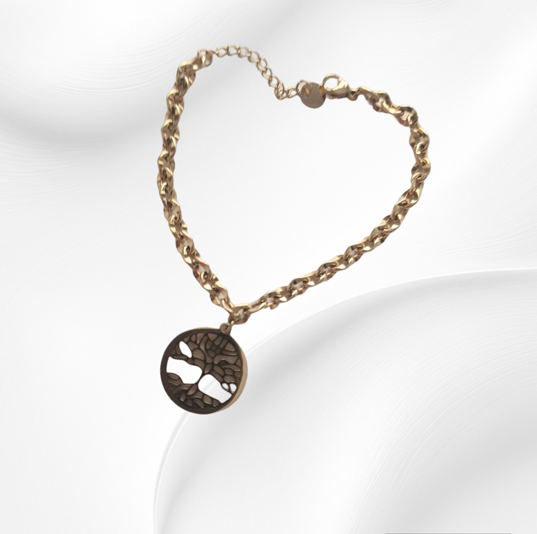 le bracelet, arbre de vie Juliette et sa jolie médaille