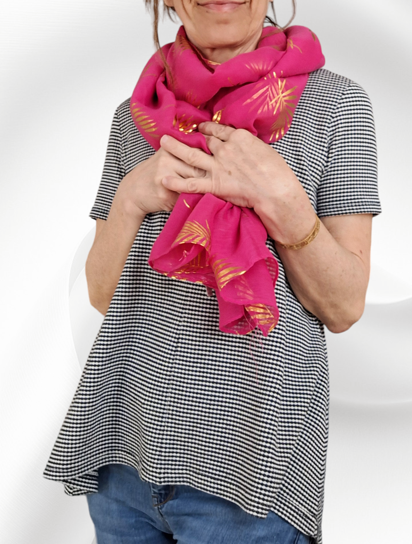 l'étole fuchsia Emy