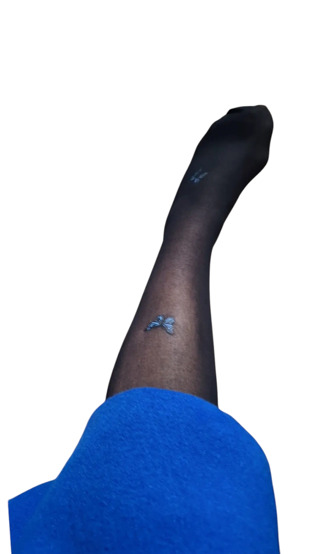 le collant noir à motifs