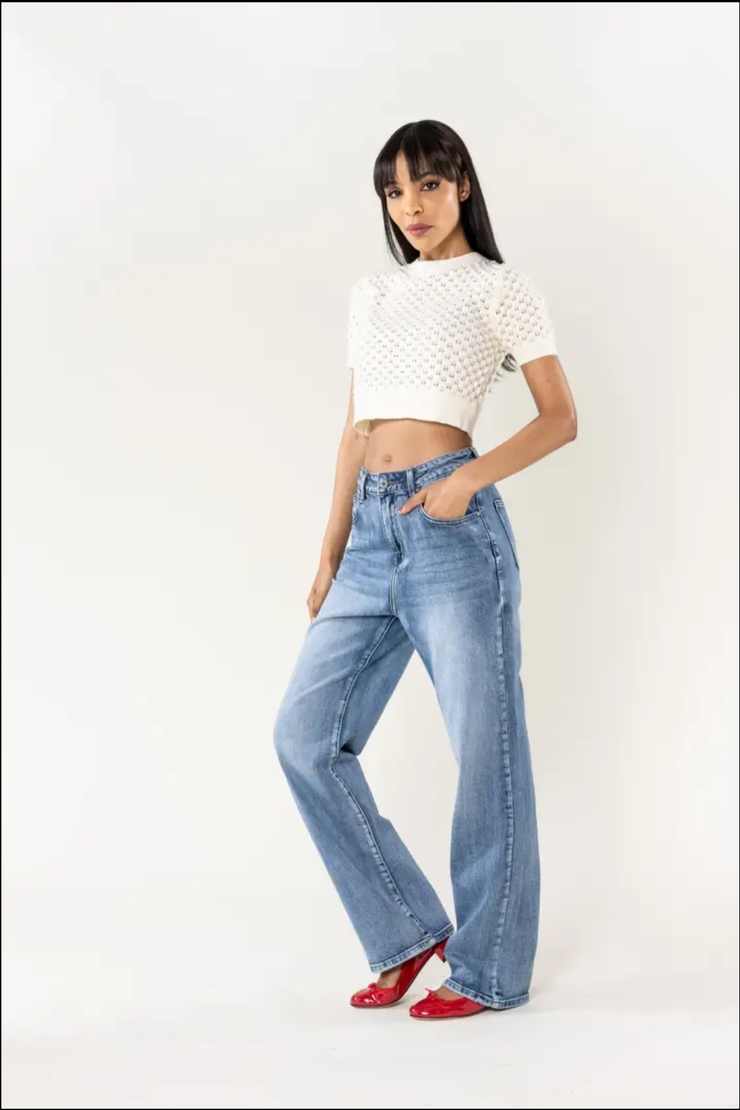 Jean bleu décontracté