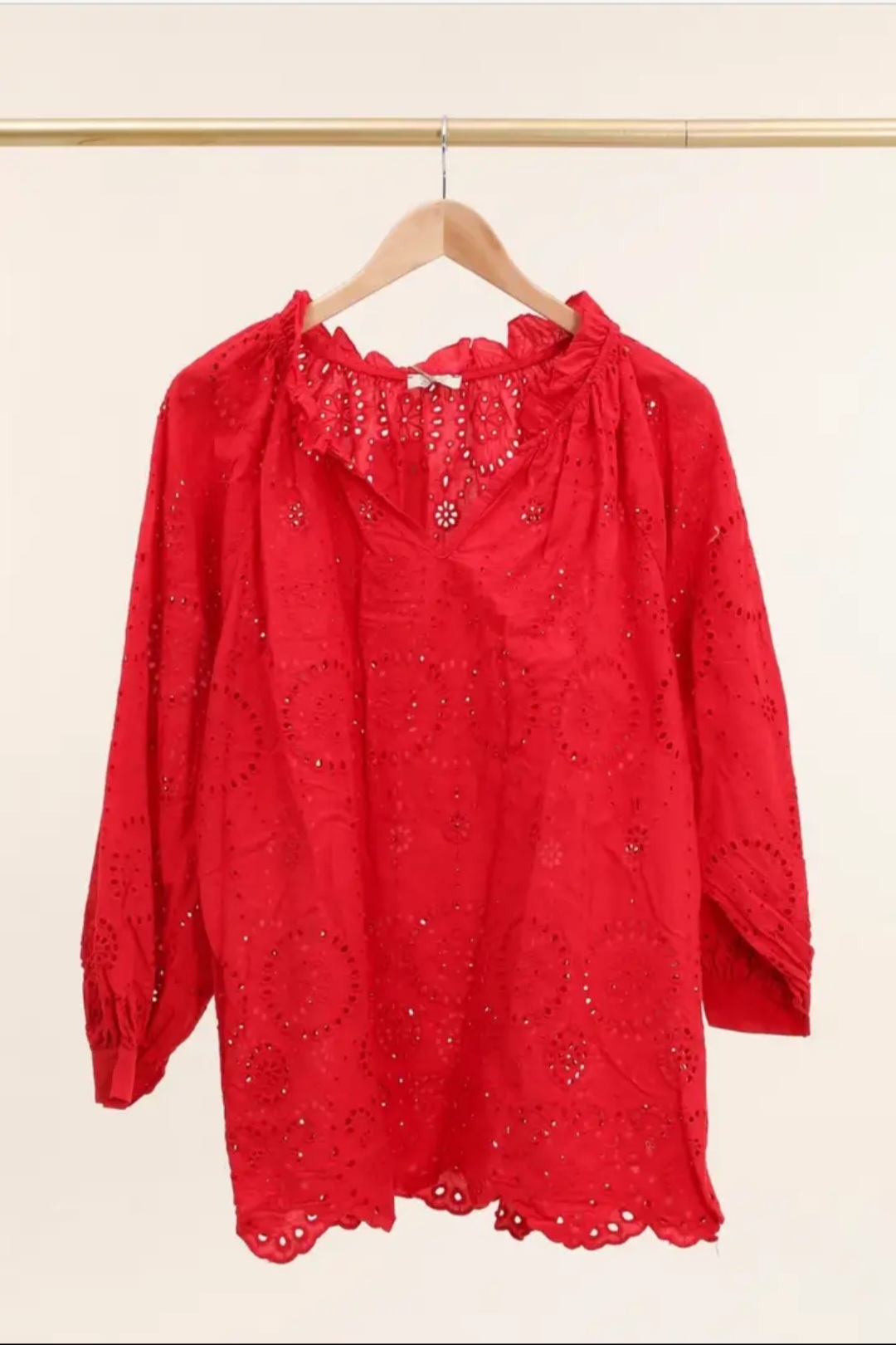La blouse à broderies anglaise