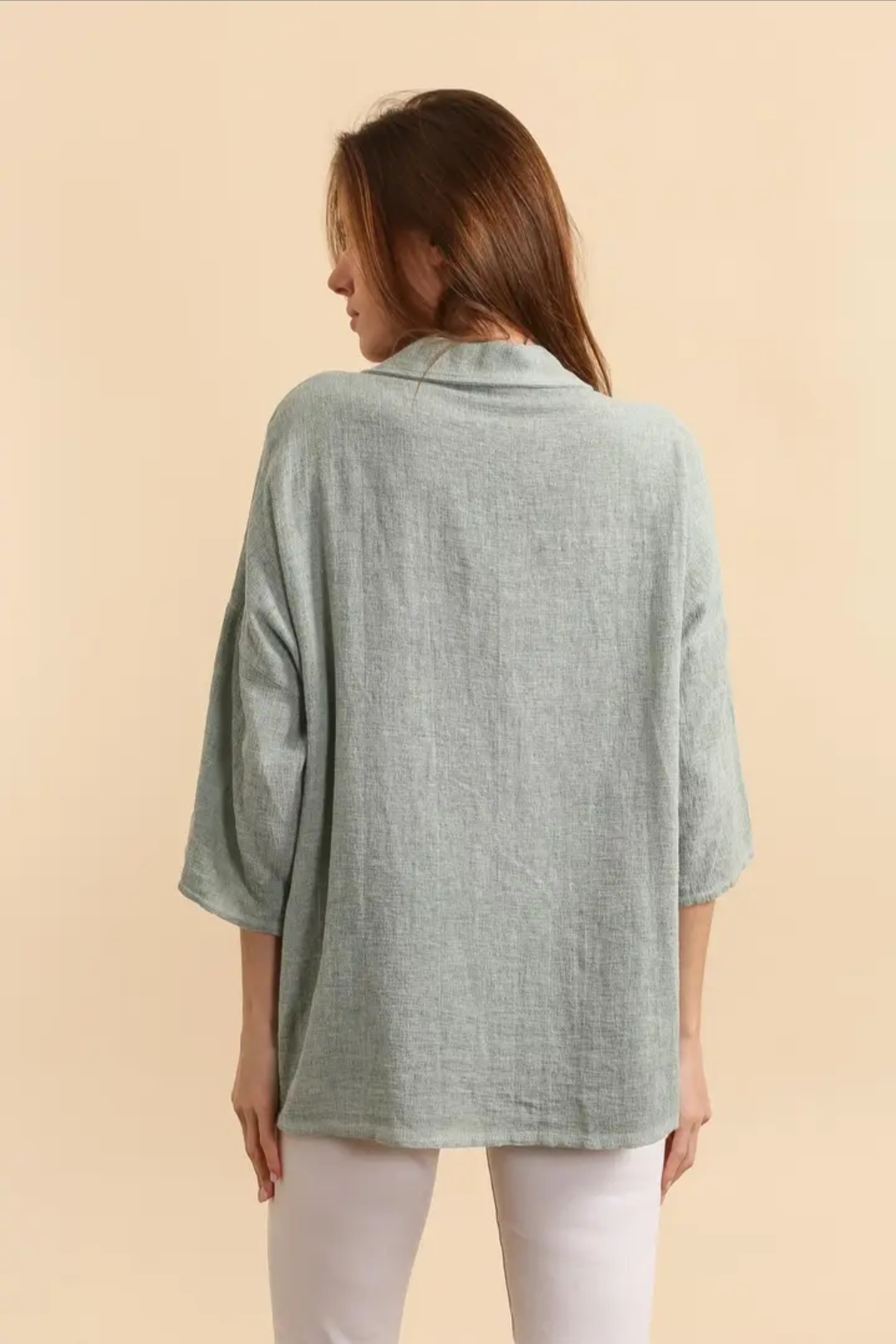 La chemise en 50% lin, 50% coton